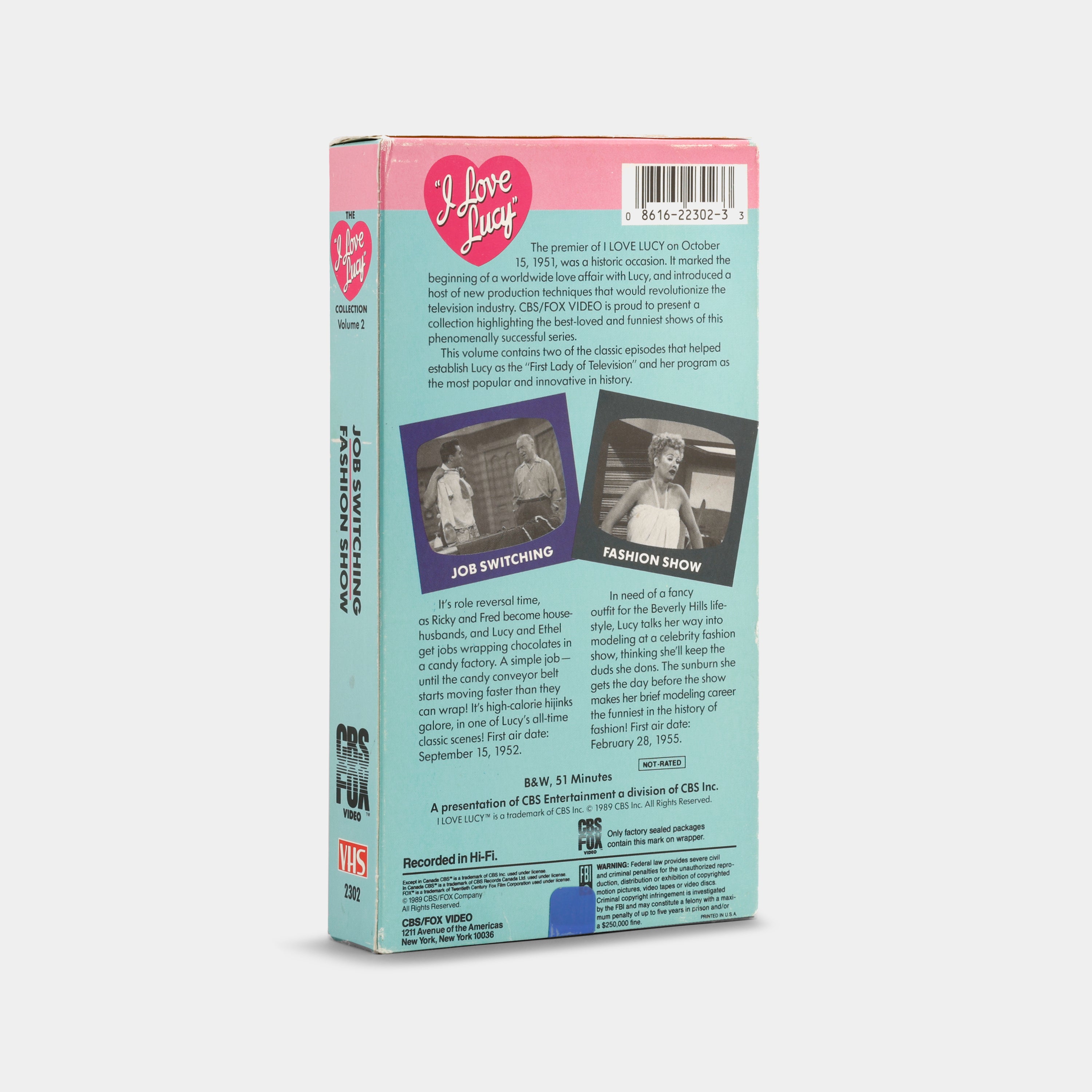 The I Love Lucy Collection: Volume 2 VHS Tape