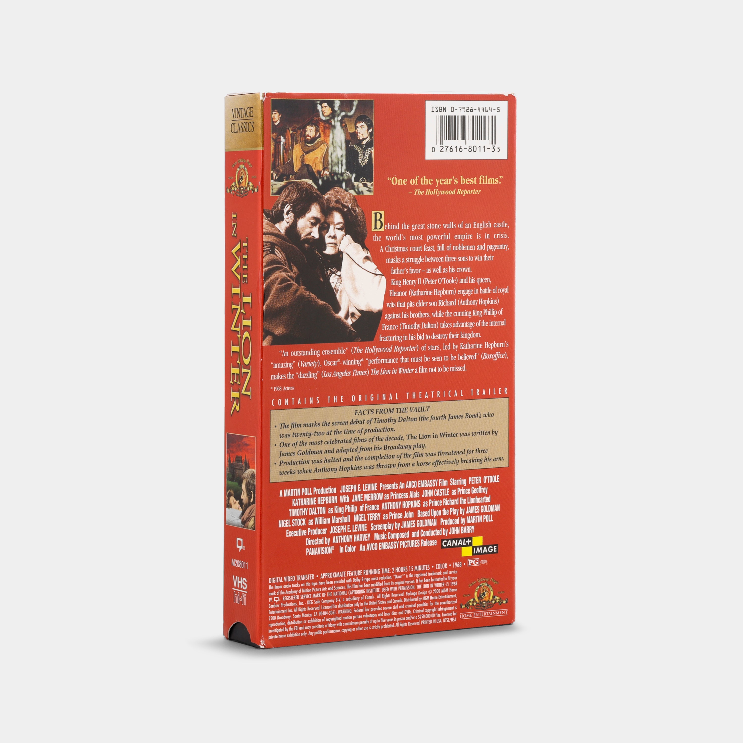 The Lion in Winter VHS Tape