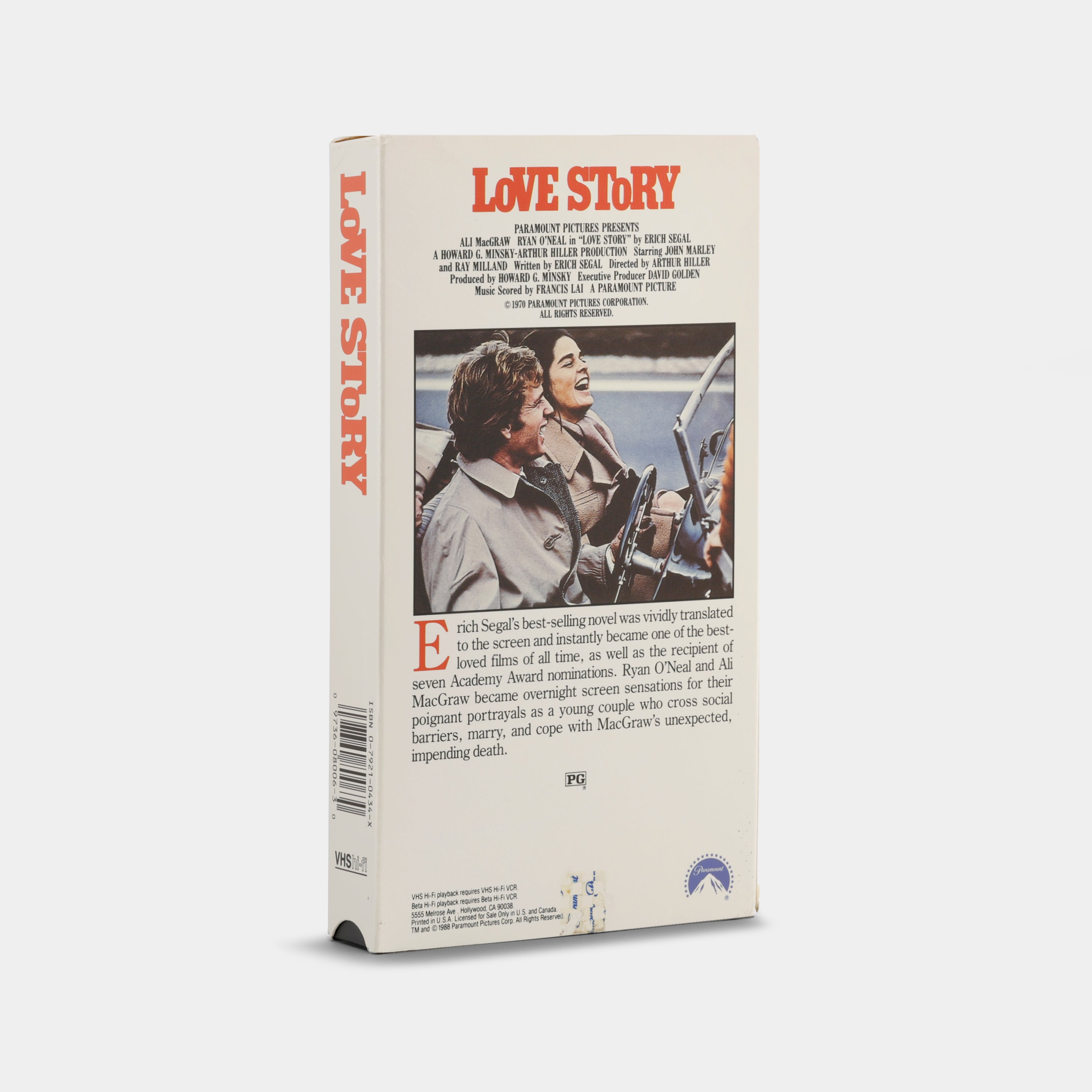 Love Story VHS Tape
