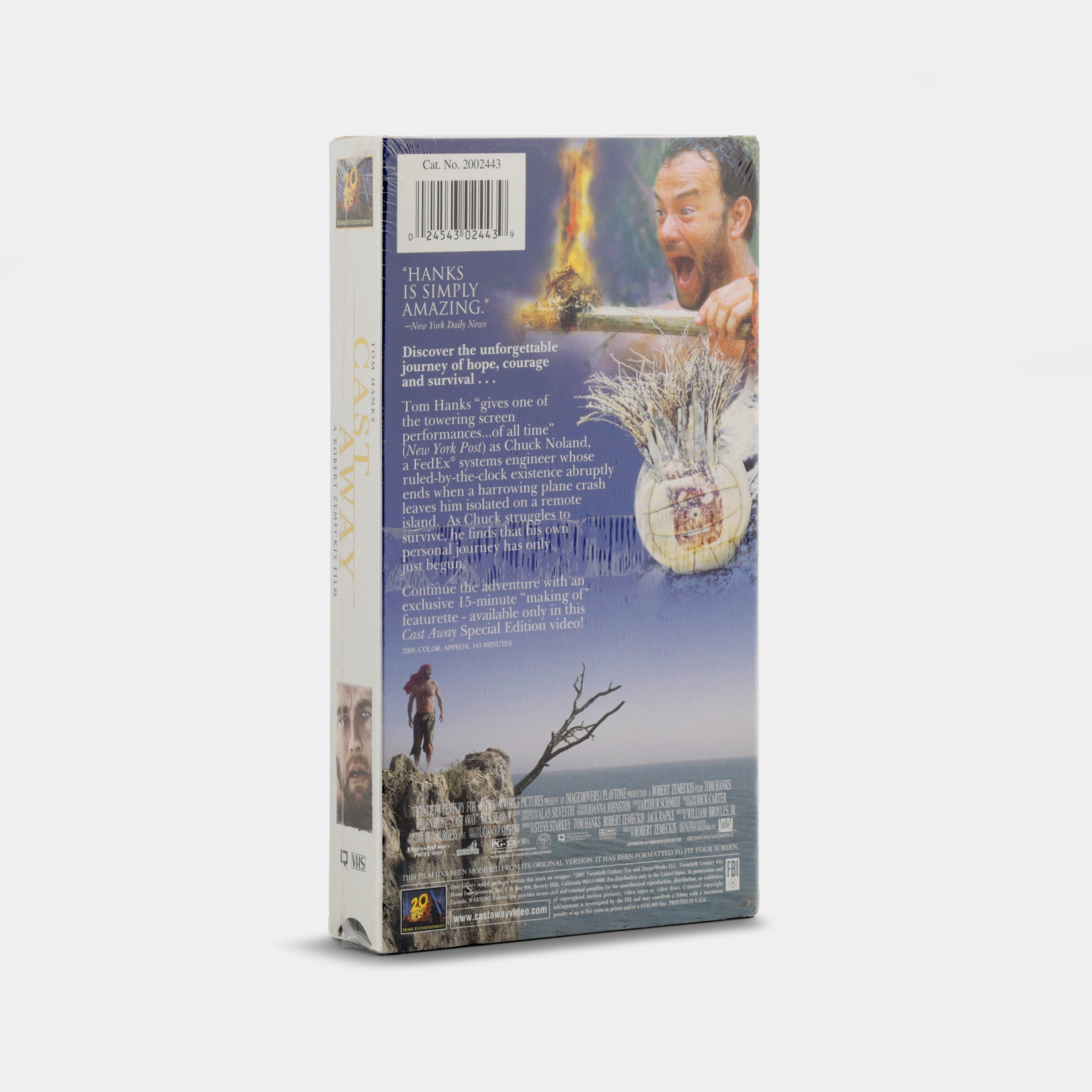 Cast Away (Special Edition, Sealed) VHS Tape