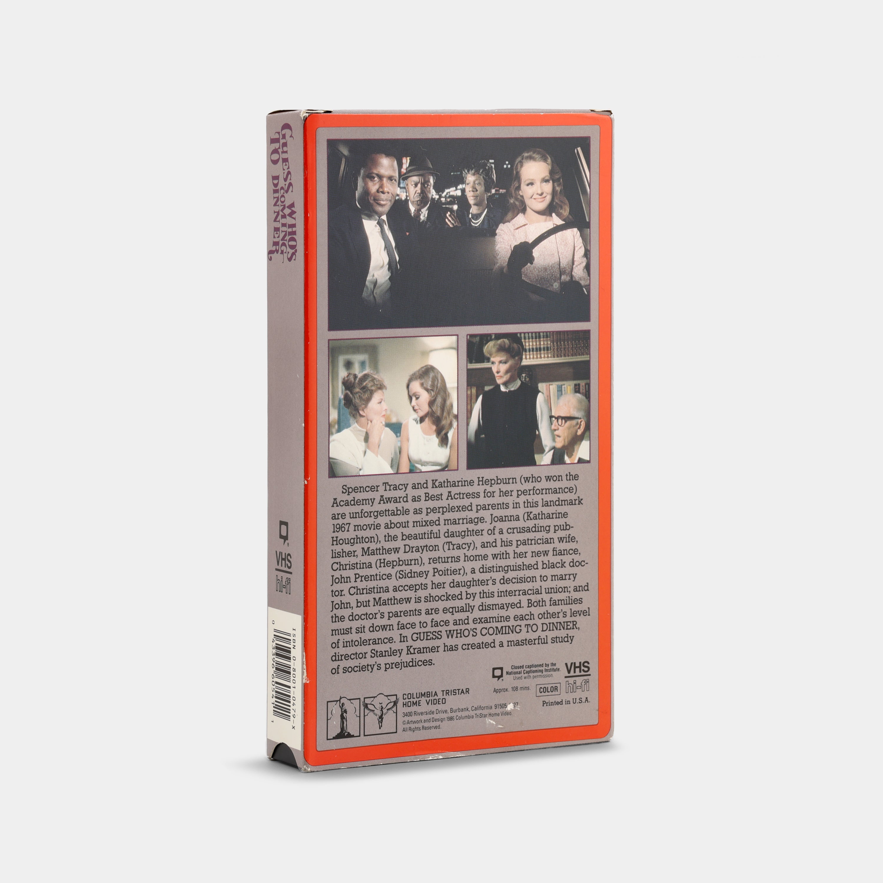 Guess Who’s Coming to Dinner VHS Tape