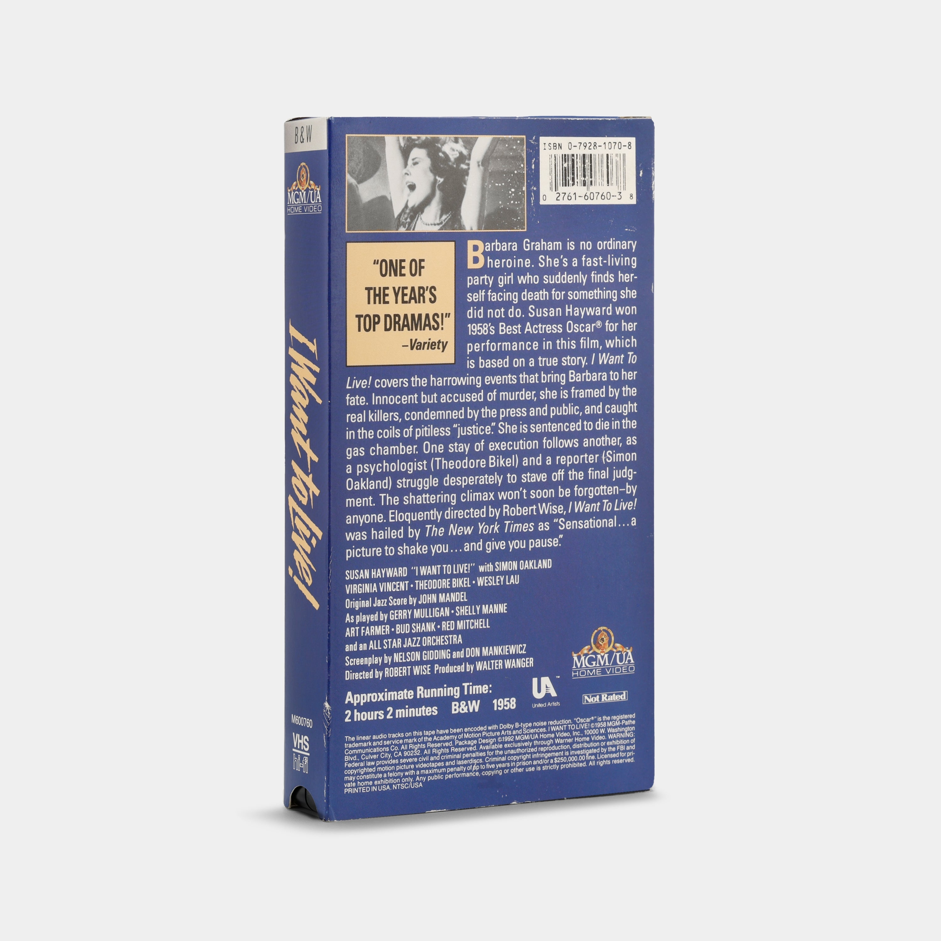 I Want to Live! VHS Tape