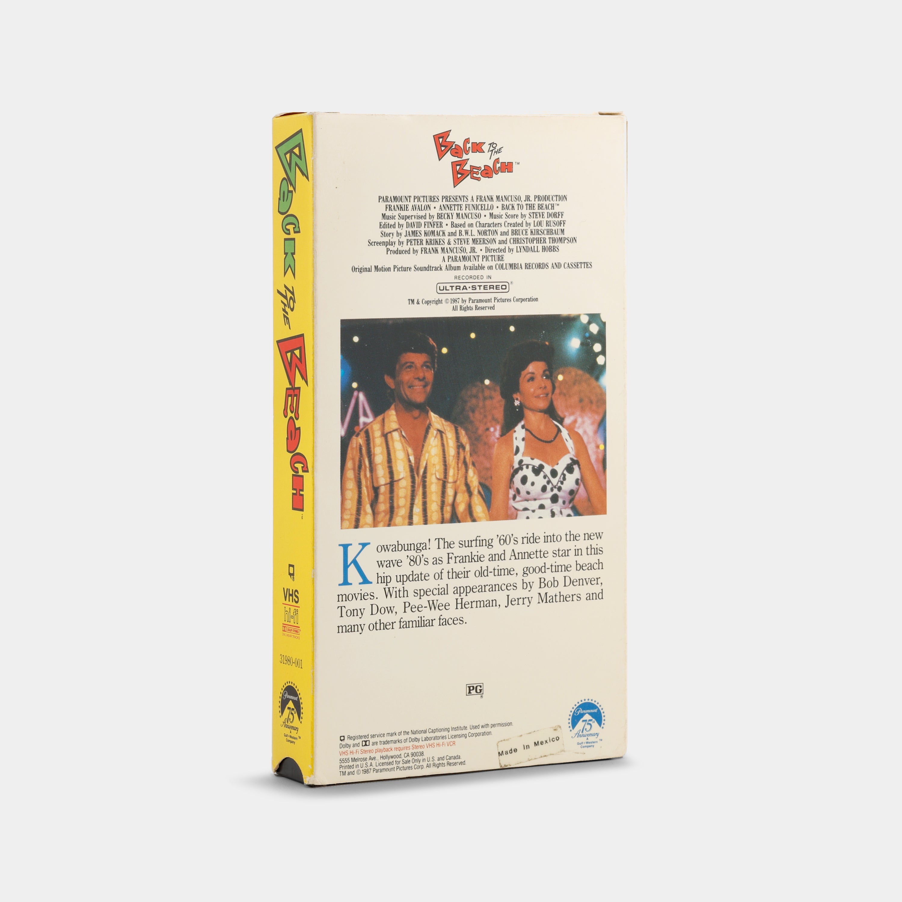 Back to the Beach VHS Tape