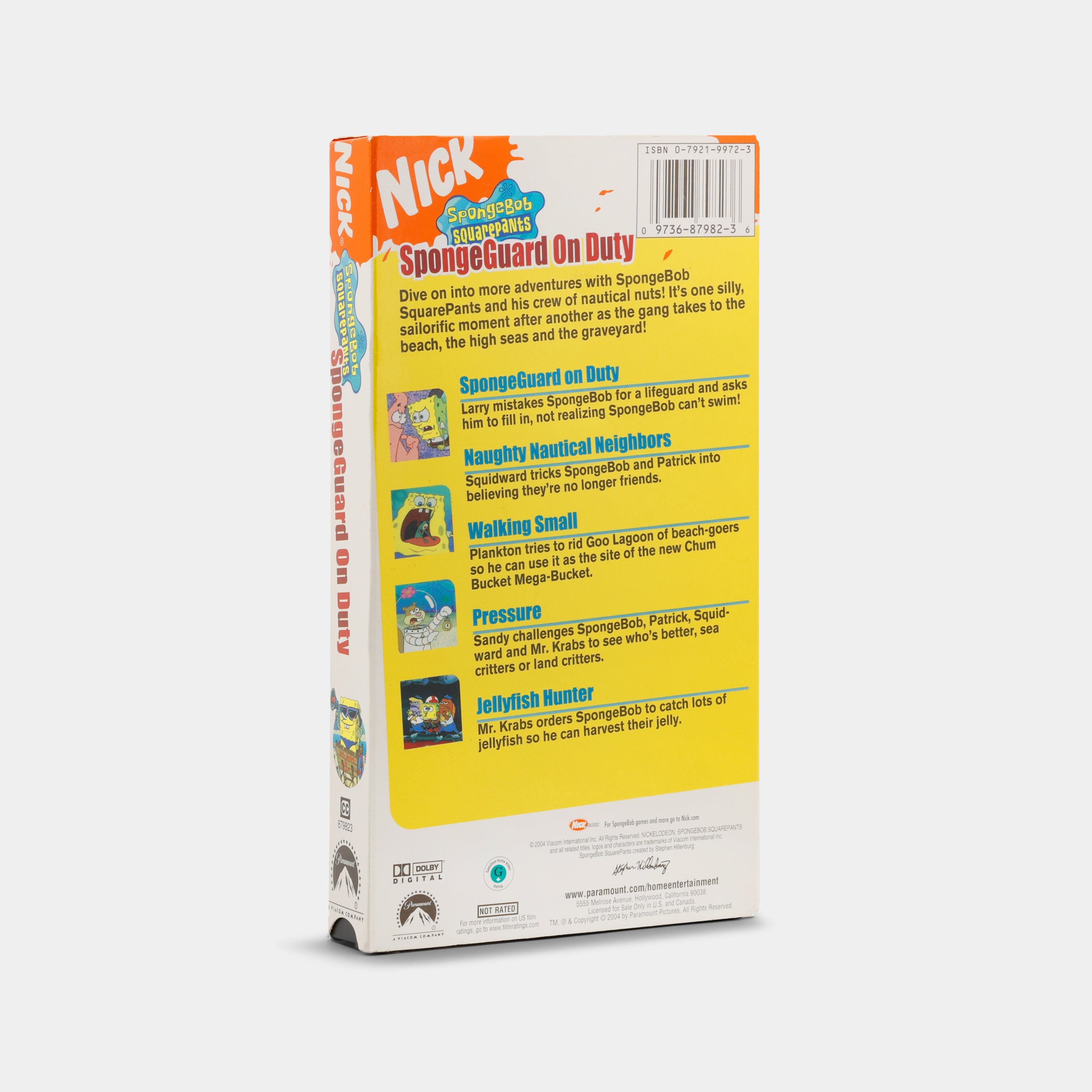 SpongeBob SquarePants: SpongeGuard on Duty VHS Tape