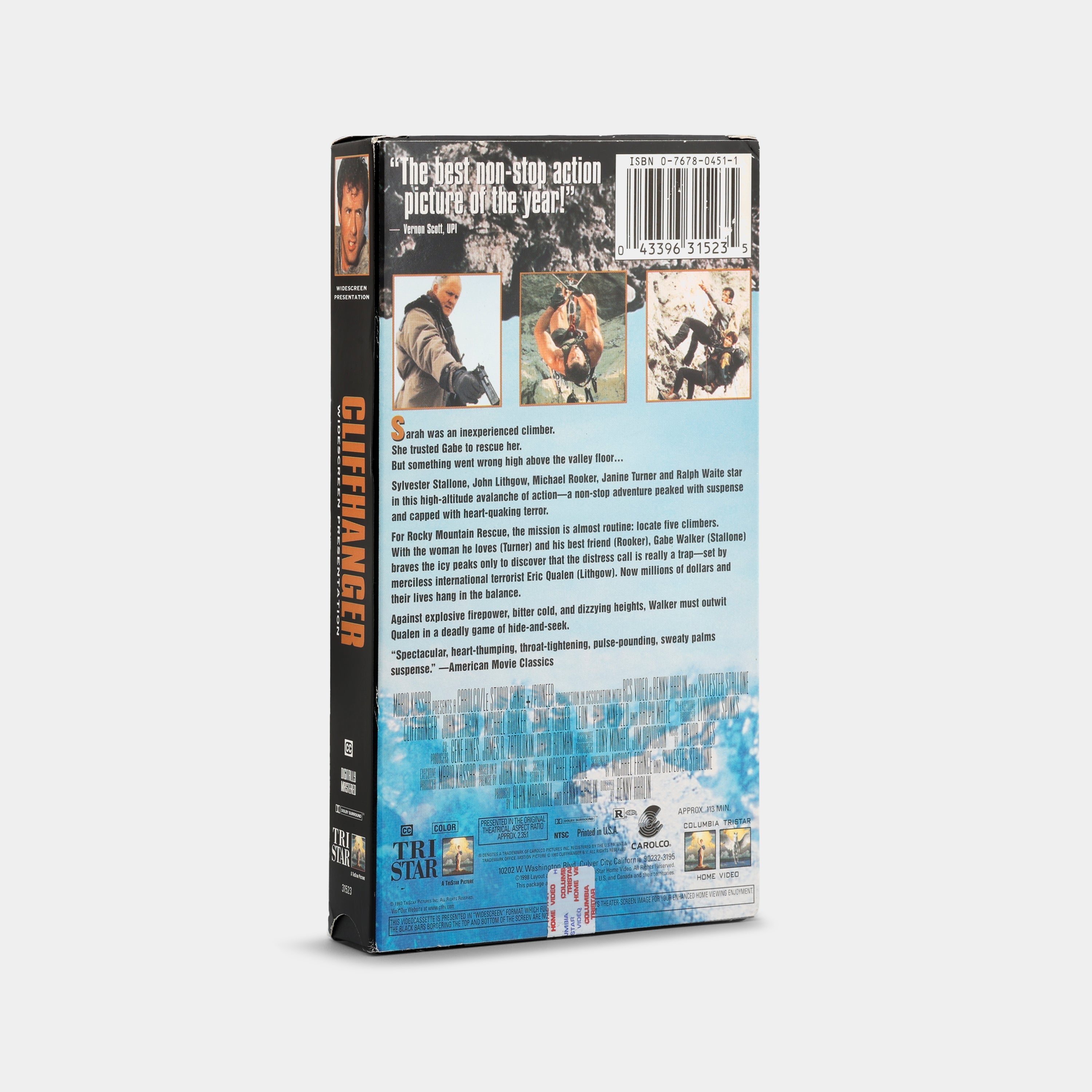 Cliffhanger (Widescreen) VHS Tape