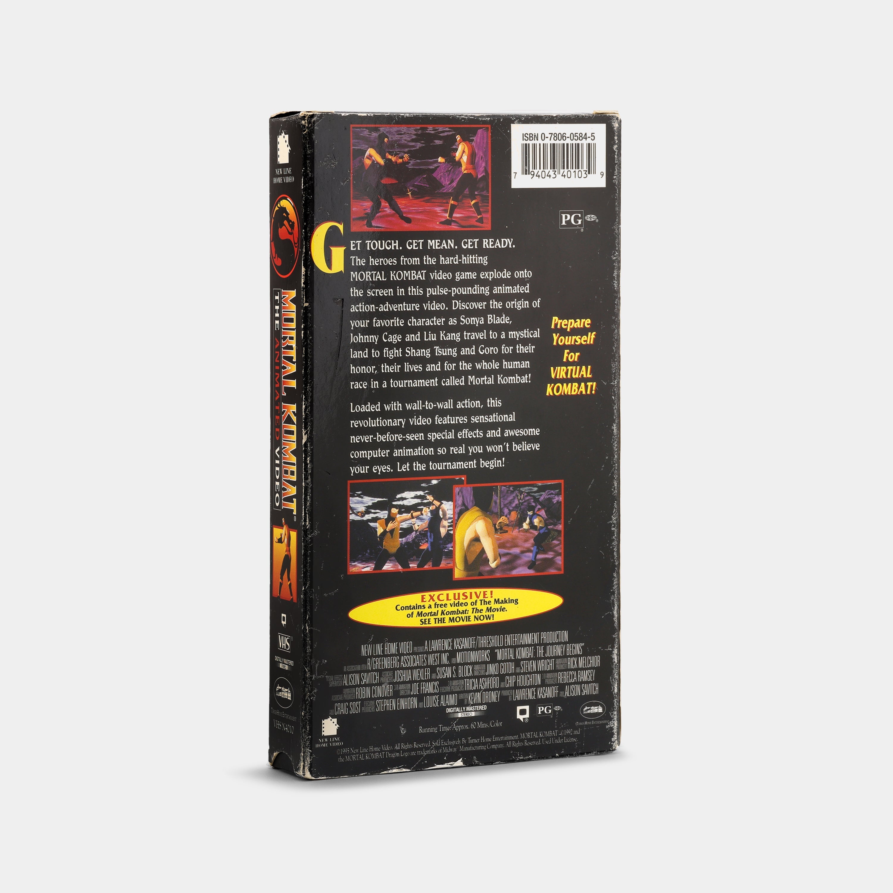 Mortal Kombat: The Journey Begins VHS Tape