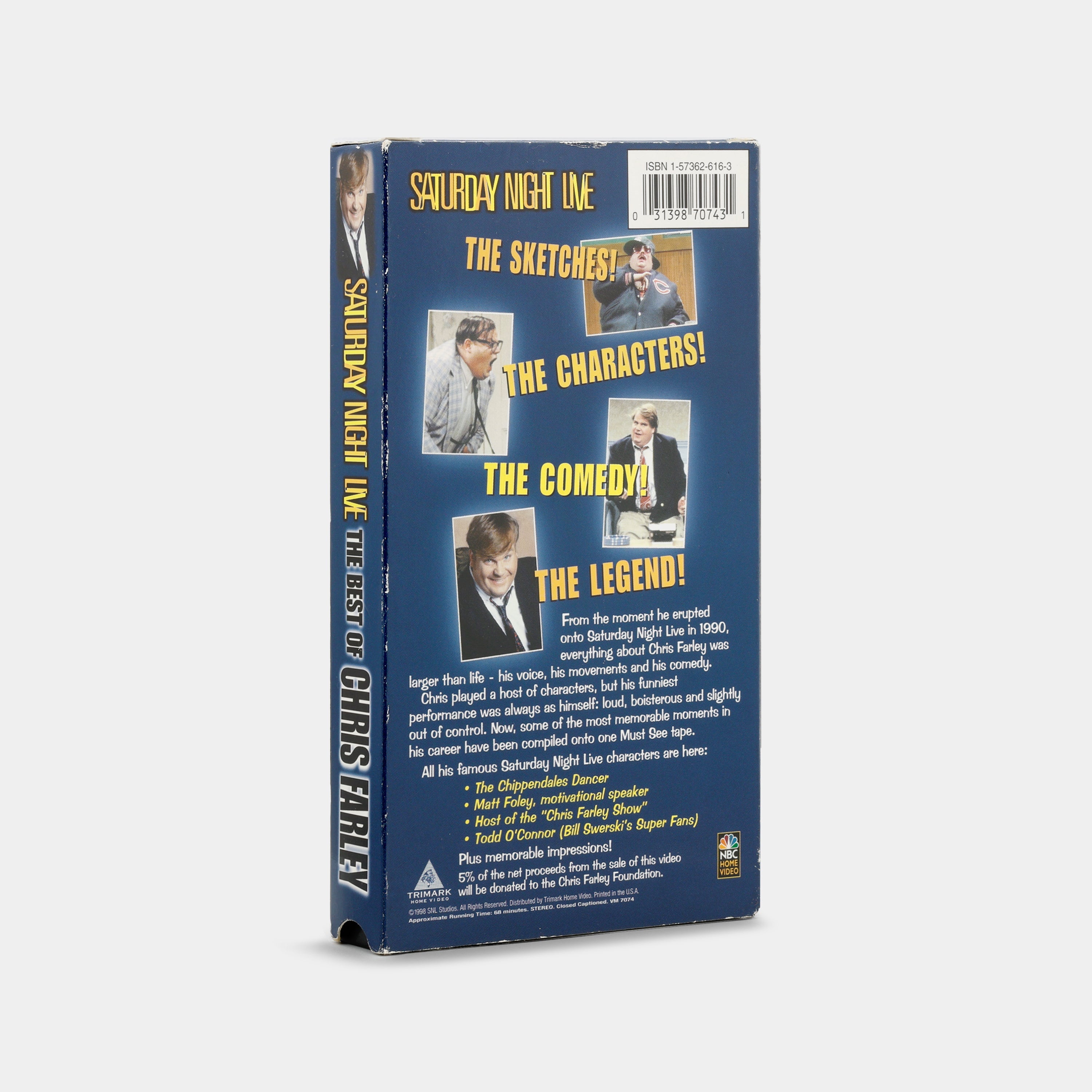 Saturday Night Live: The Best of Chris Farley VHS Tape