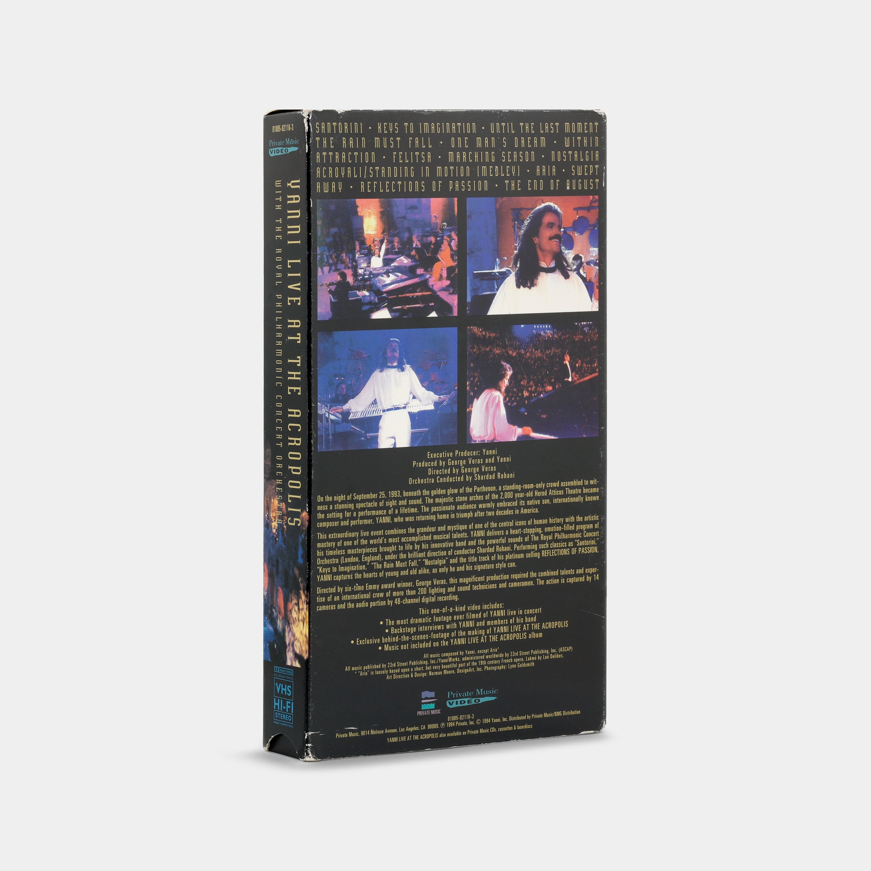 Yanni: Live at the Acropolis VHS Tape