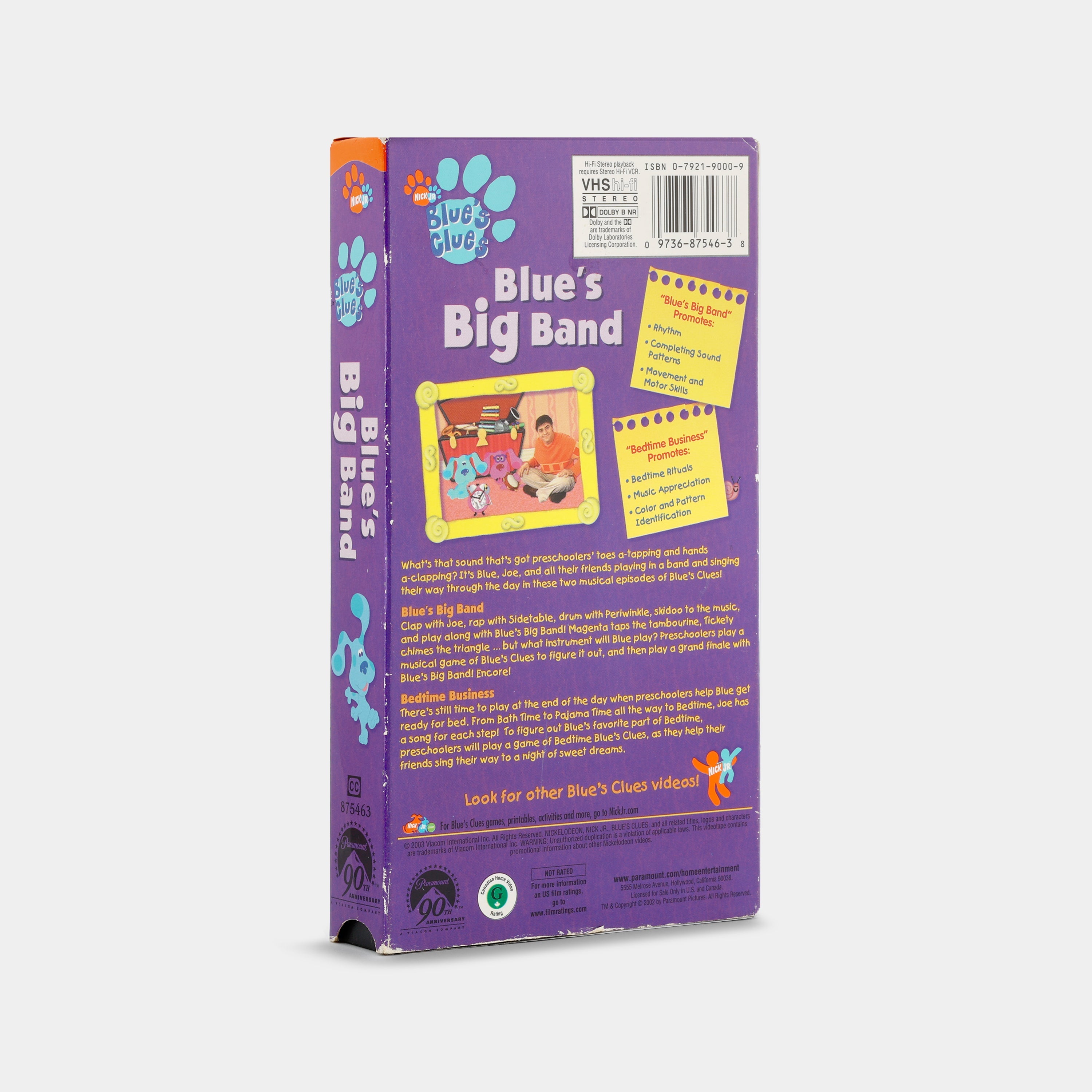 Blue's Clues: Blue's Big Band VHS Tape – Retrospekt
