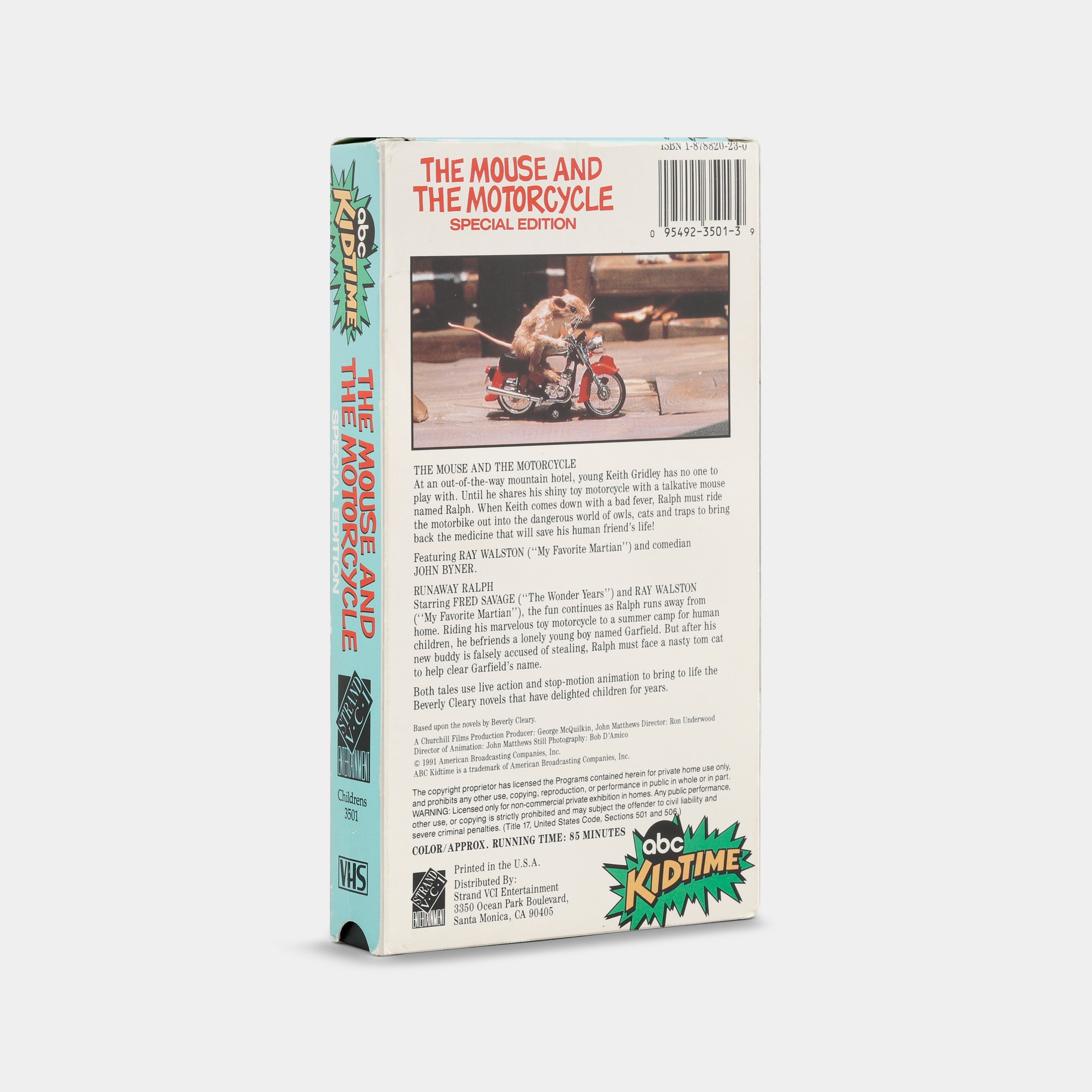 The Mouse and the Motorcycle (Special Edition) VHS Tape