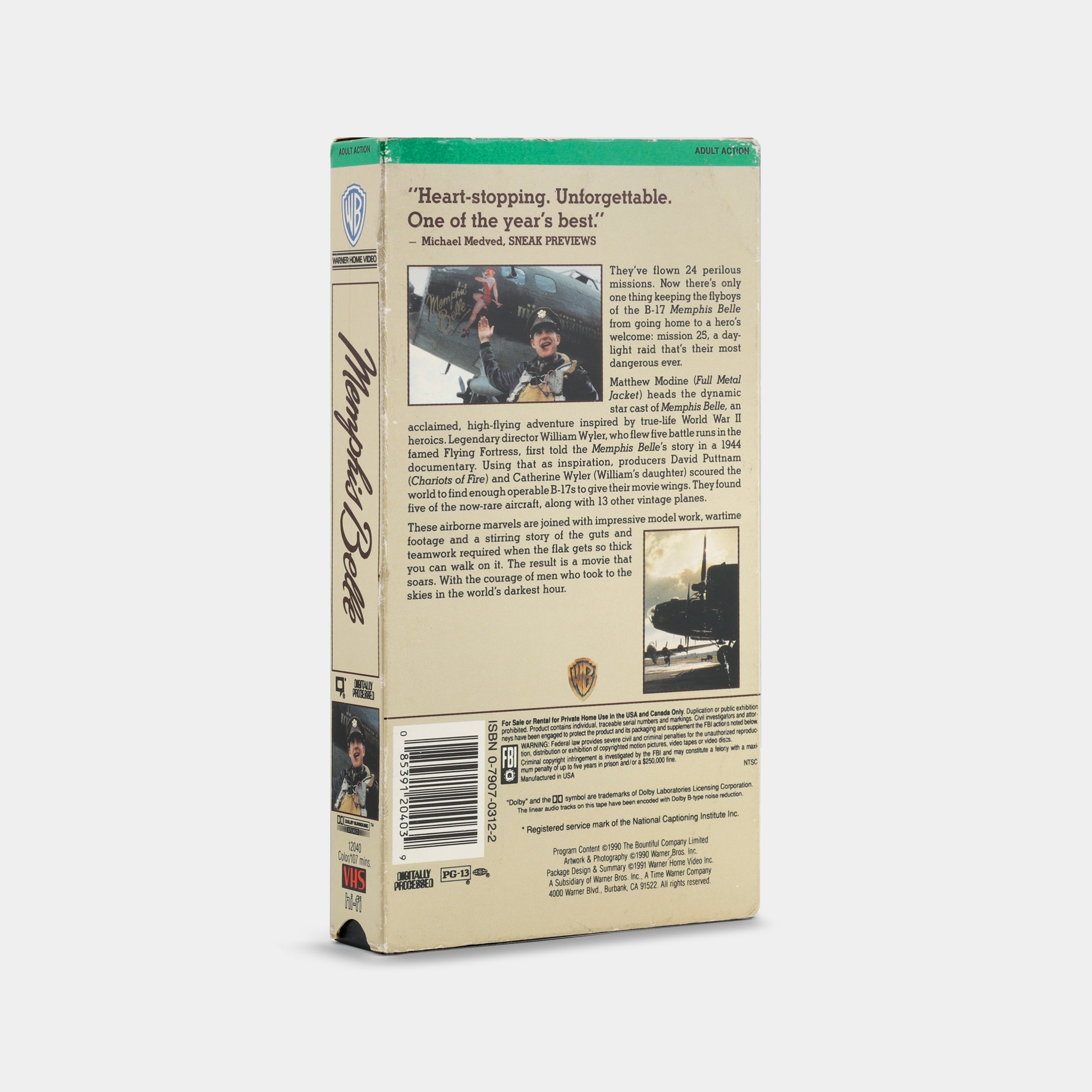 Memphis Belle VHS Tape