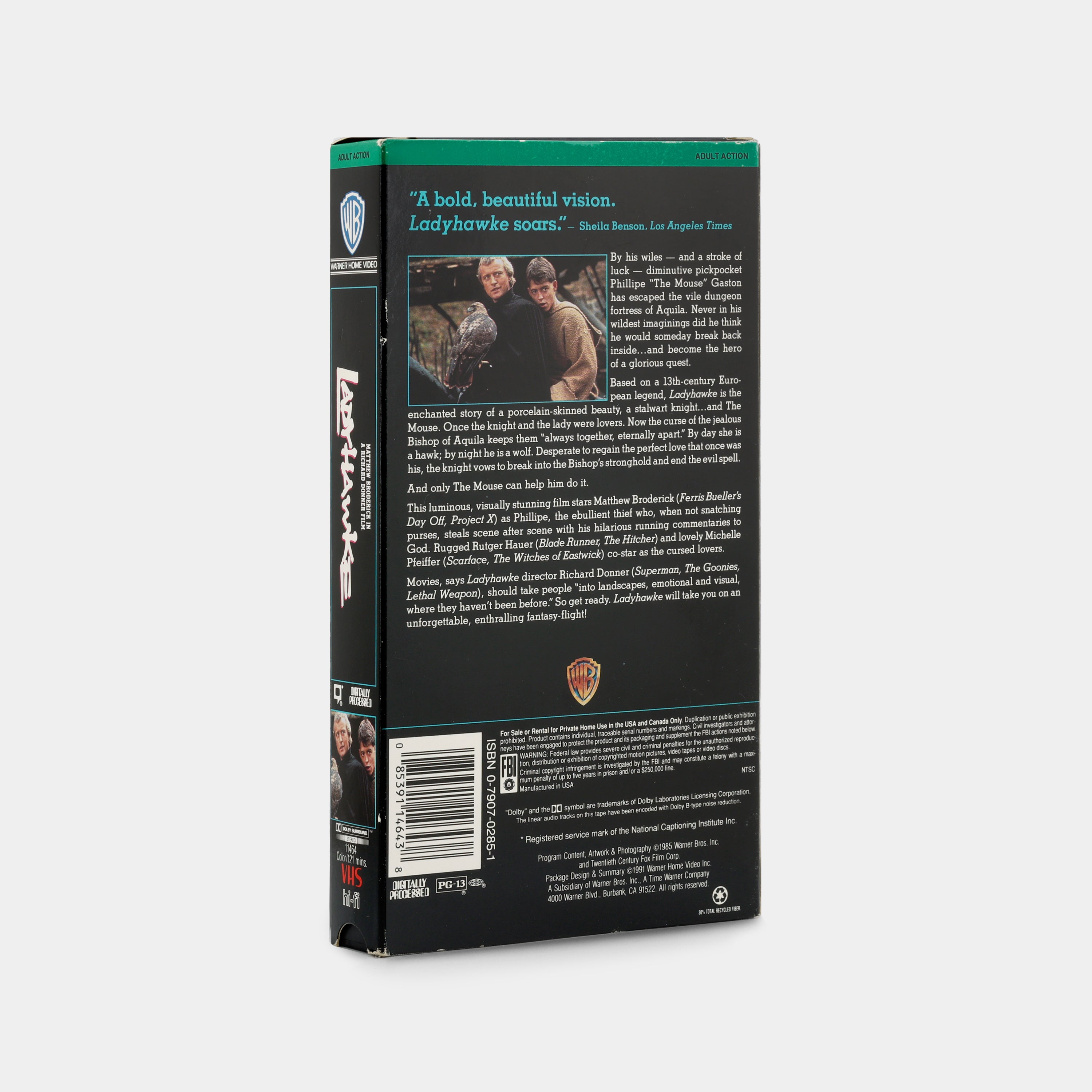 Ladyhawke VHS Tape