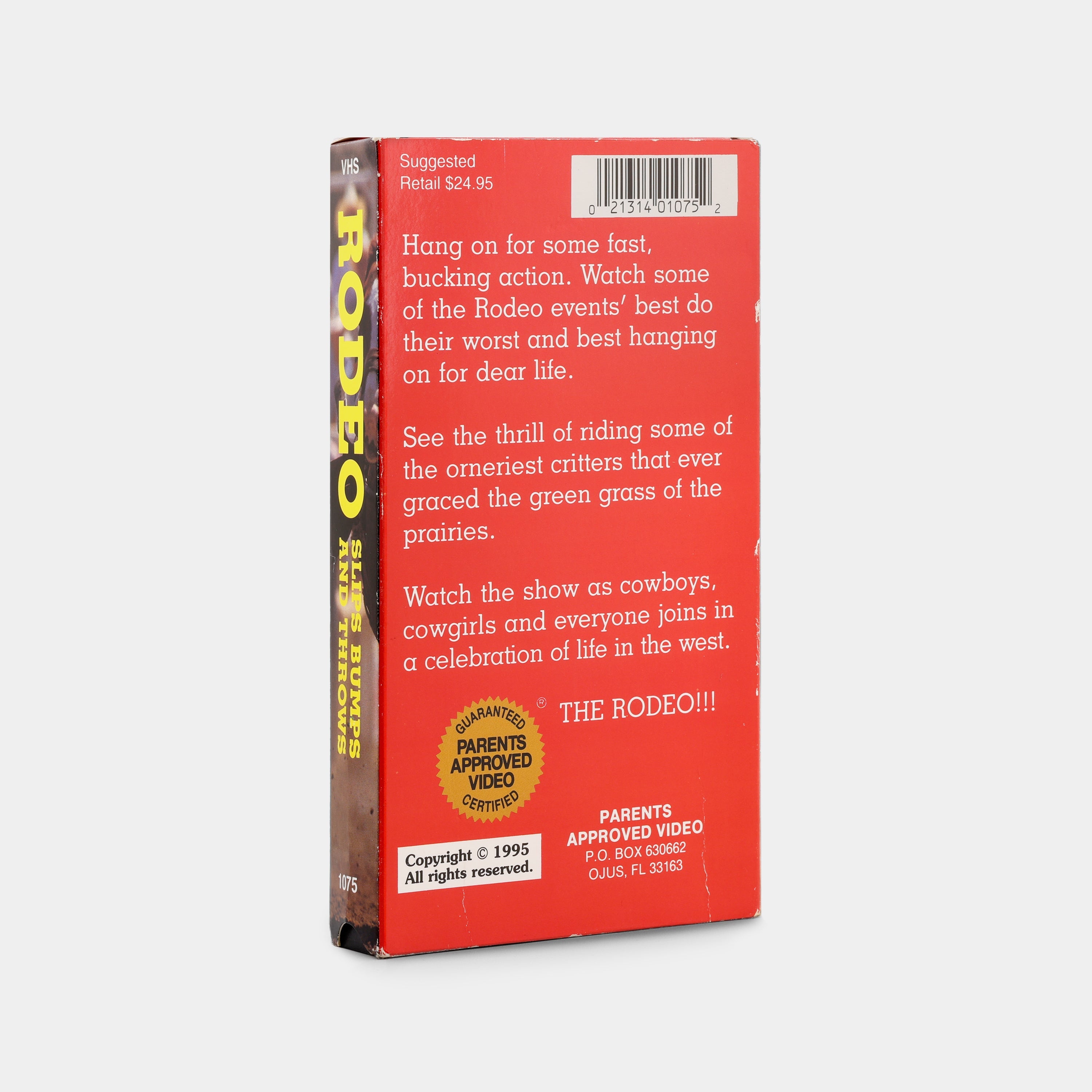 Rodeo: Slips Bumps and Throws VHS Tape