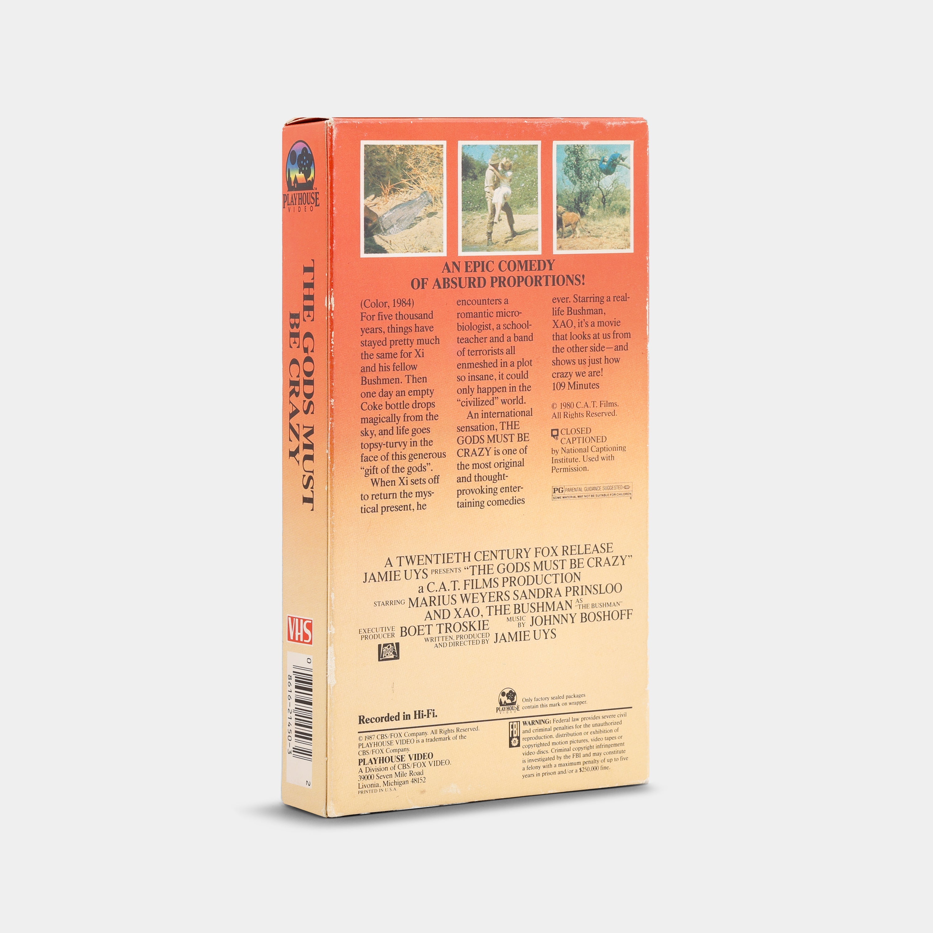 The Gods Must Be Crazy VHS Tape