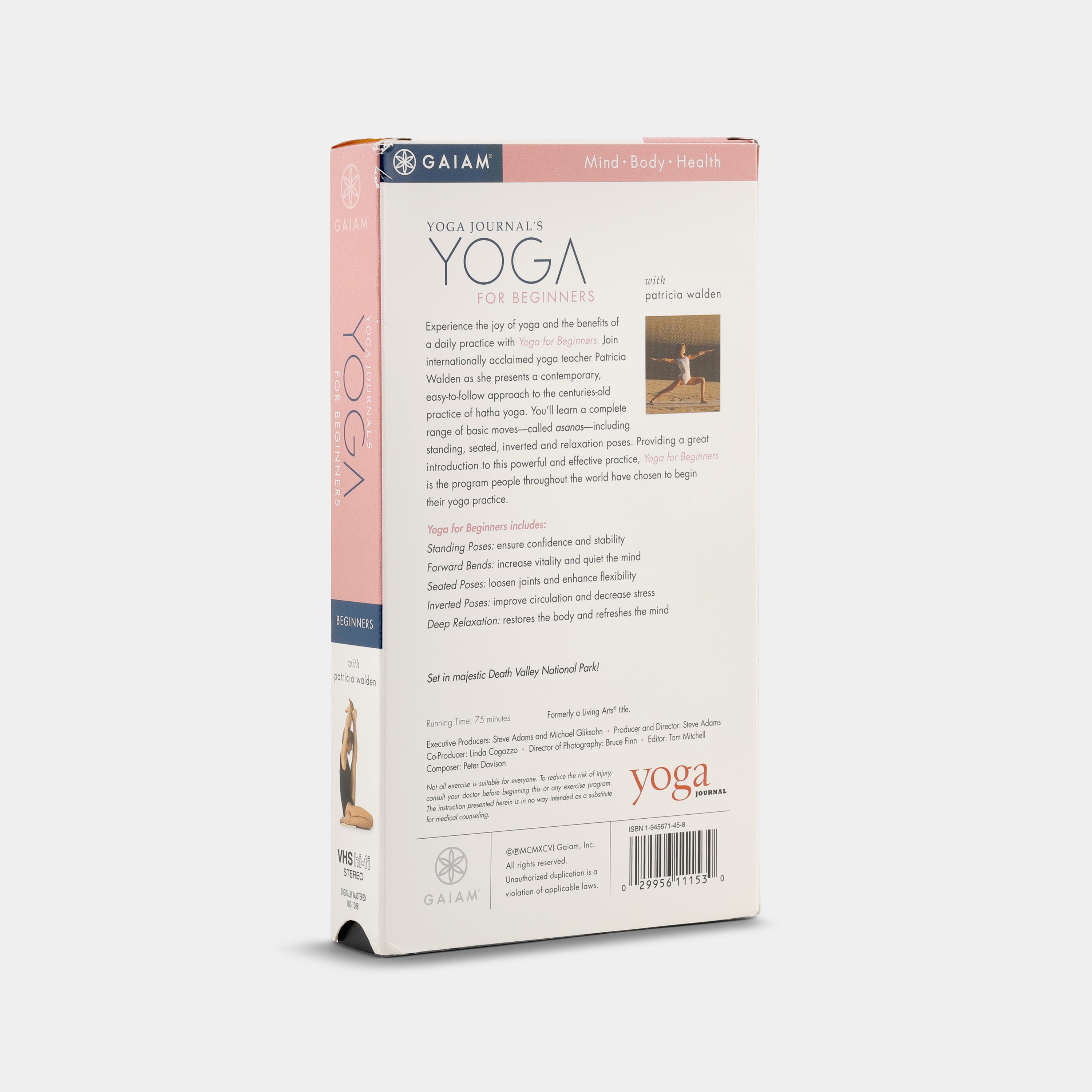 Yoga Journal's Yoga for Beginners VHS Tape