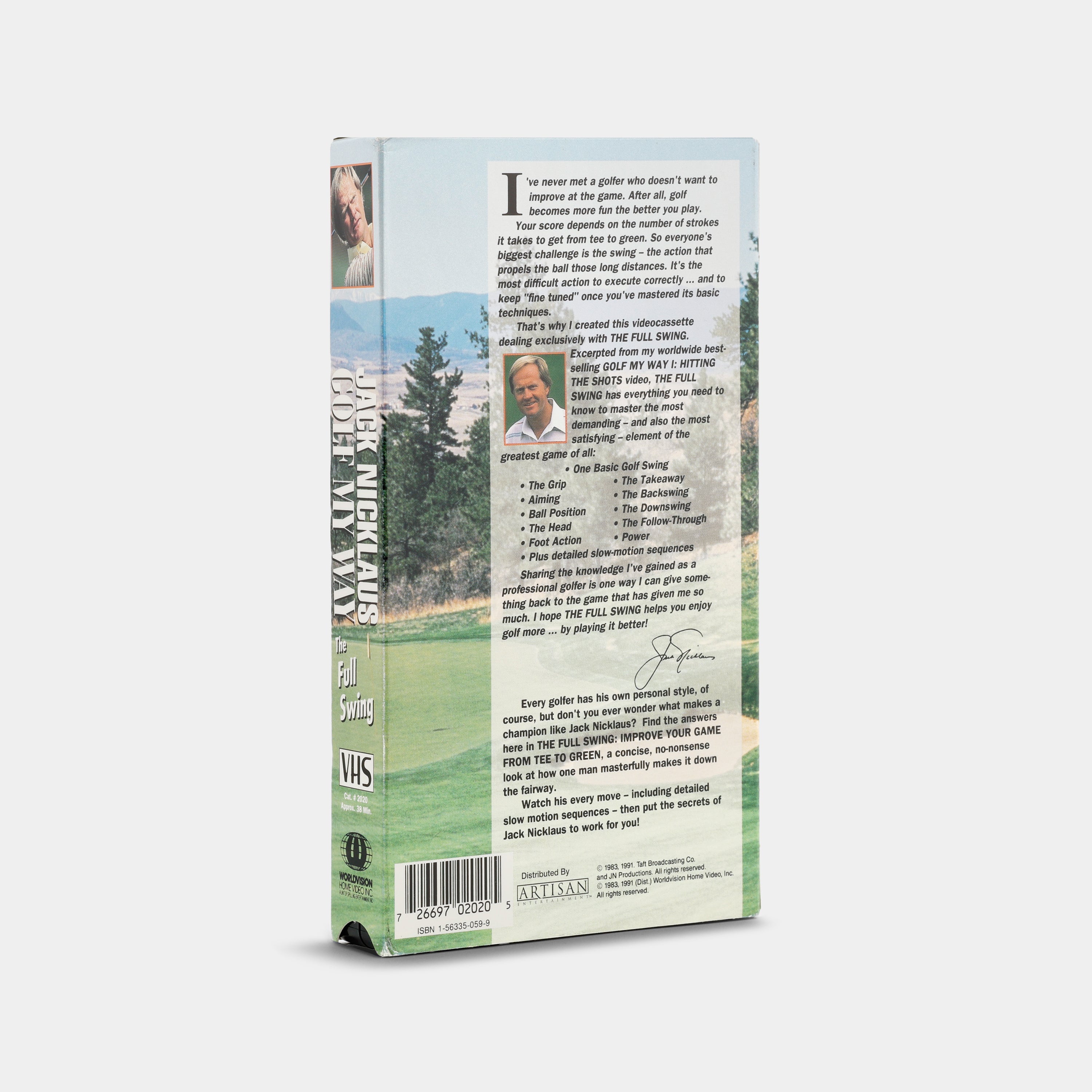 Jack Nicklaus: Golf My Way VHS Tape
