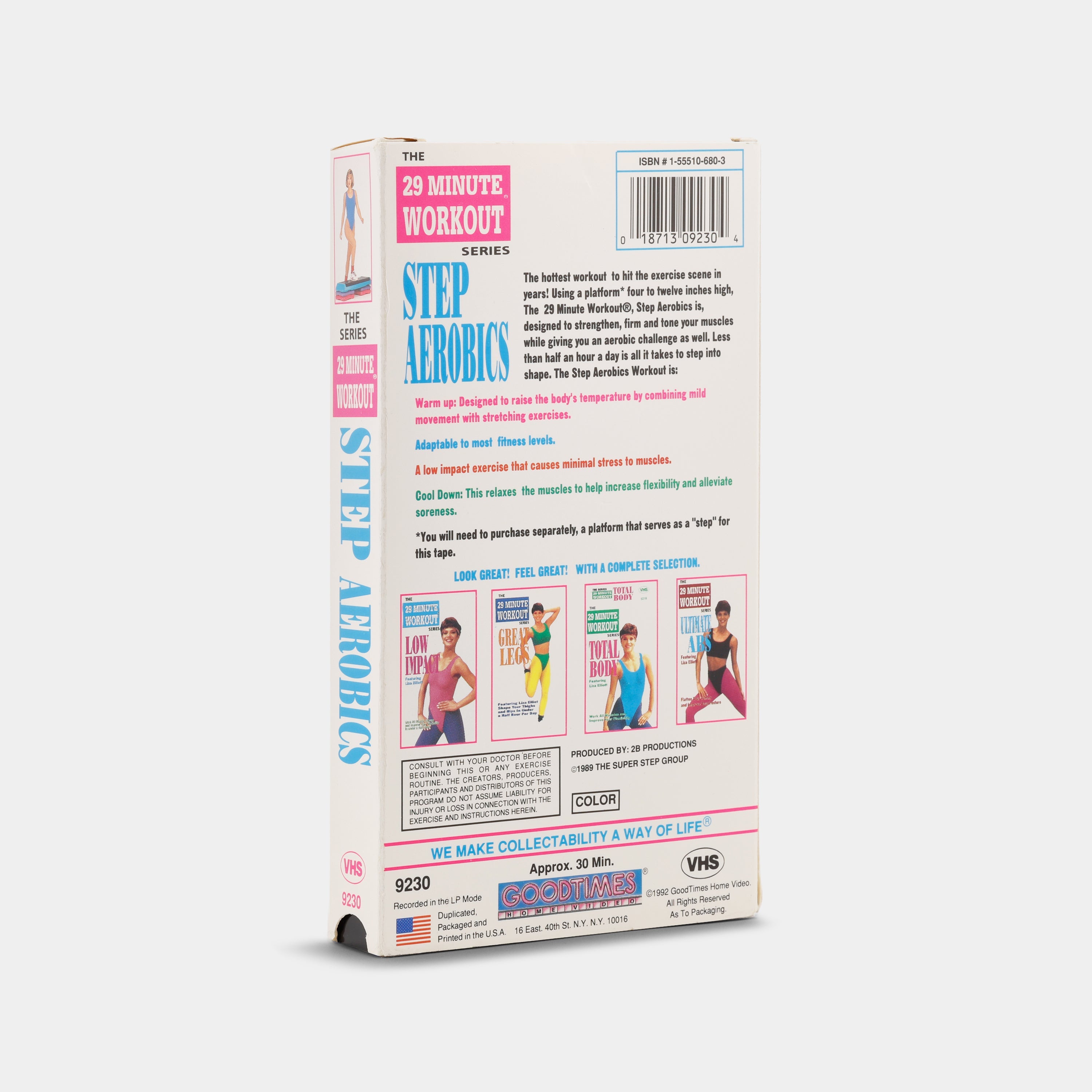 マニュアル・メディスン　筋エネルギーテクニックと高速スラストテクニック　VHS The 29 Minute Workout Series: Step Aerobics VHS Tape – Retrospekt