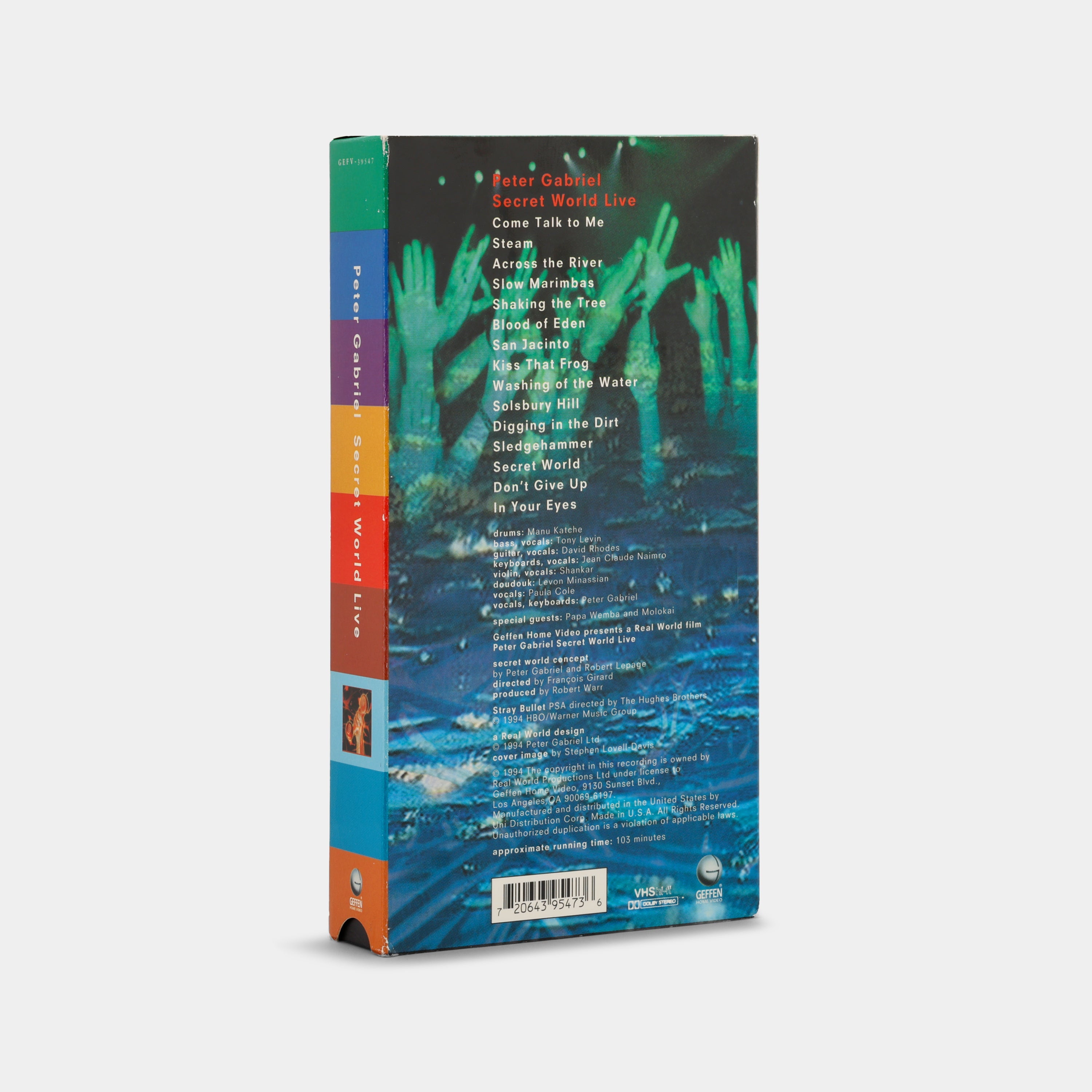 Peter Gabriel’s Secret World Live VHS Tape