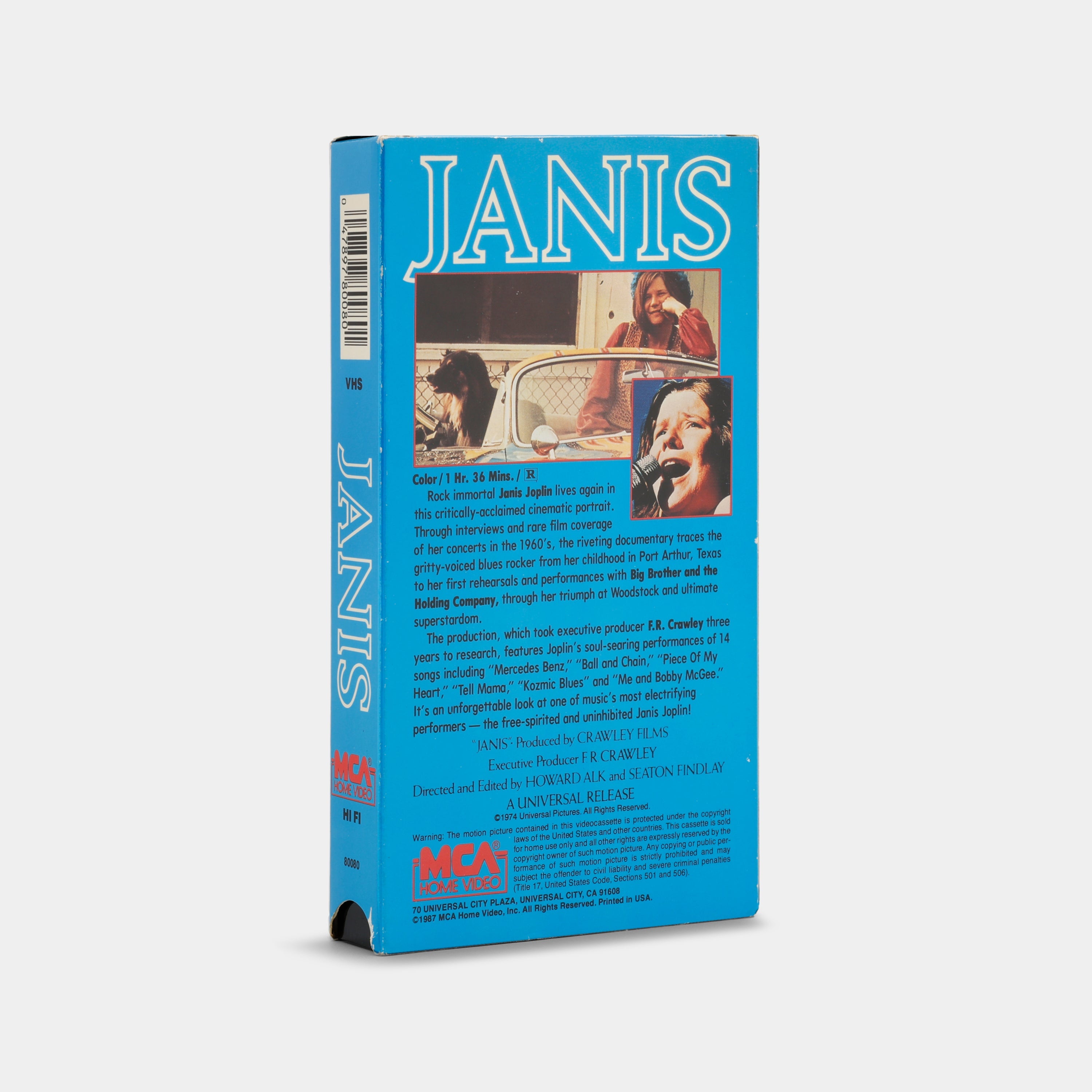 Janis: The Way She Was VHS Tape