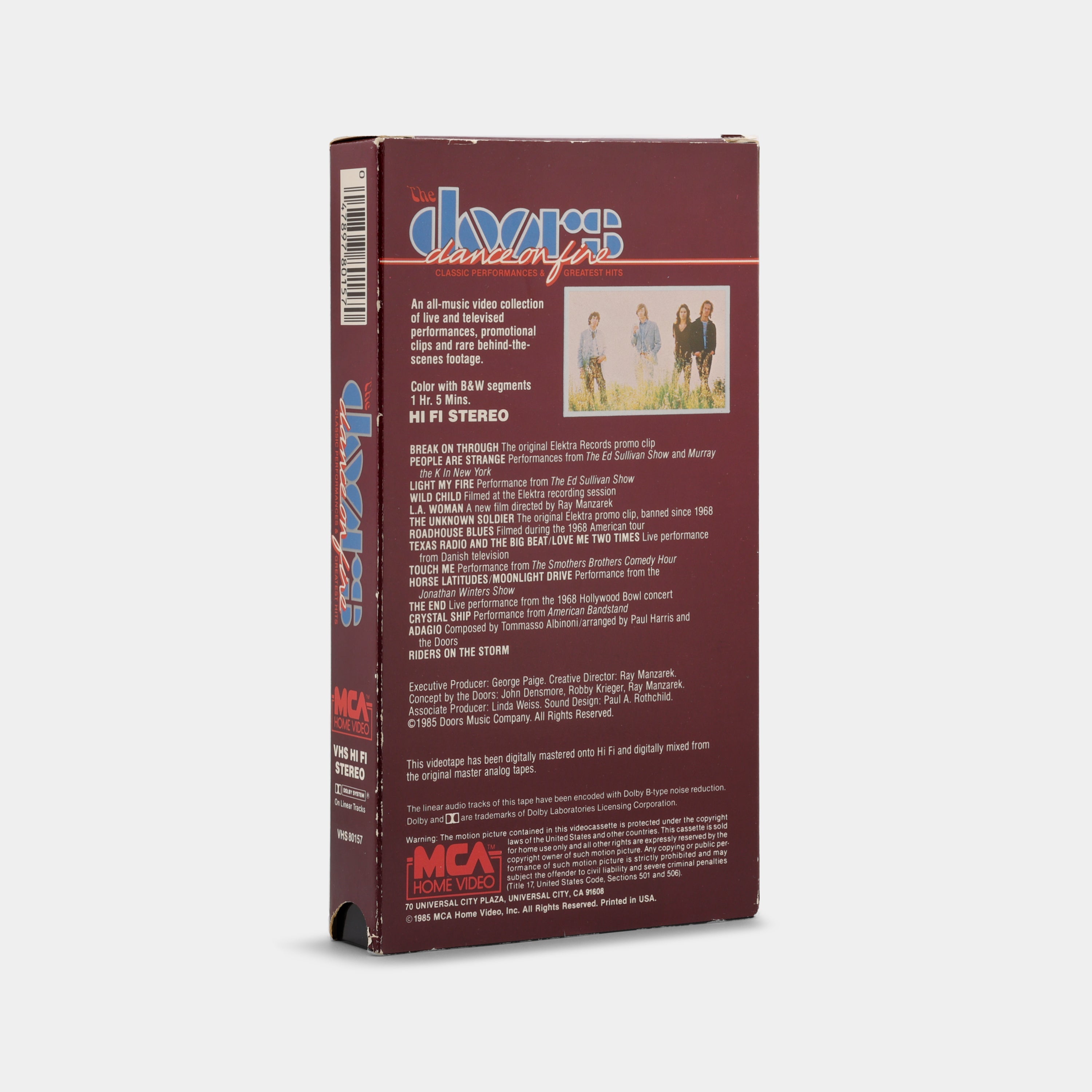 The Doors: Dance on Fire VHS Tape