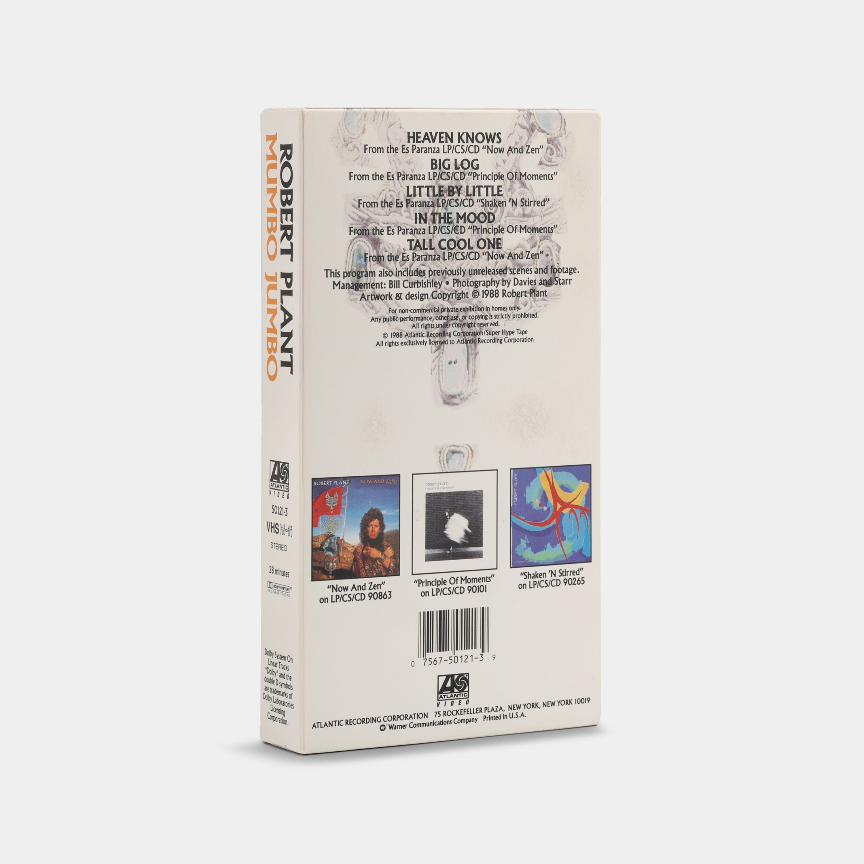 Robert Plant: Mumbo Jumbo VHS Tape