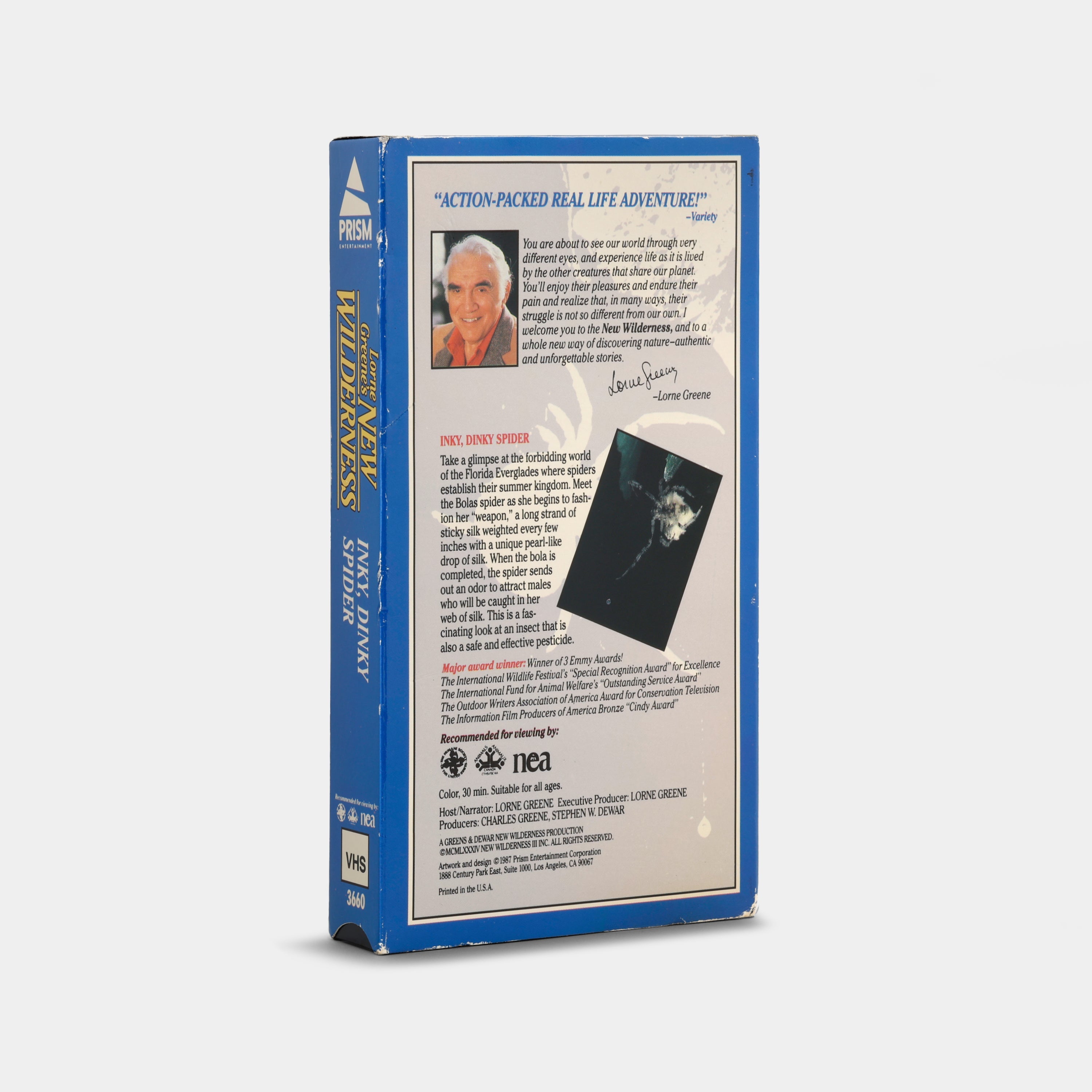 Lorne Greene’s New Wilderness: Inky, Dinky Spiders VHS Tape