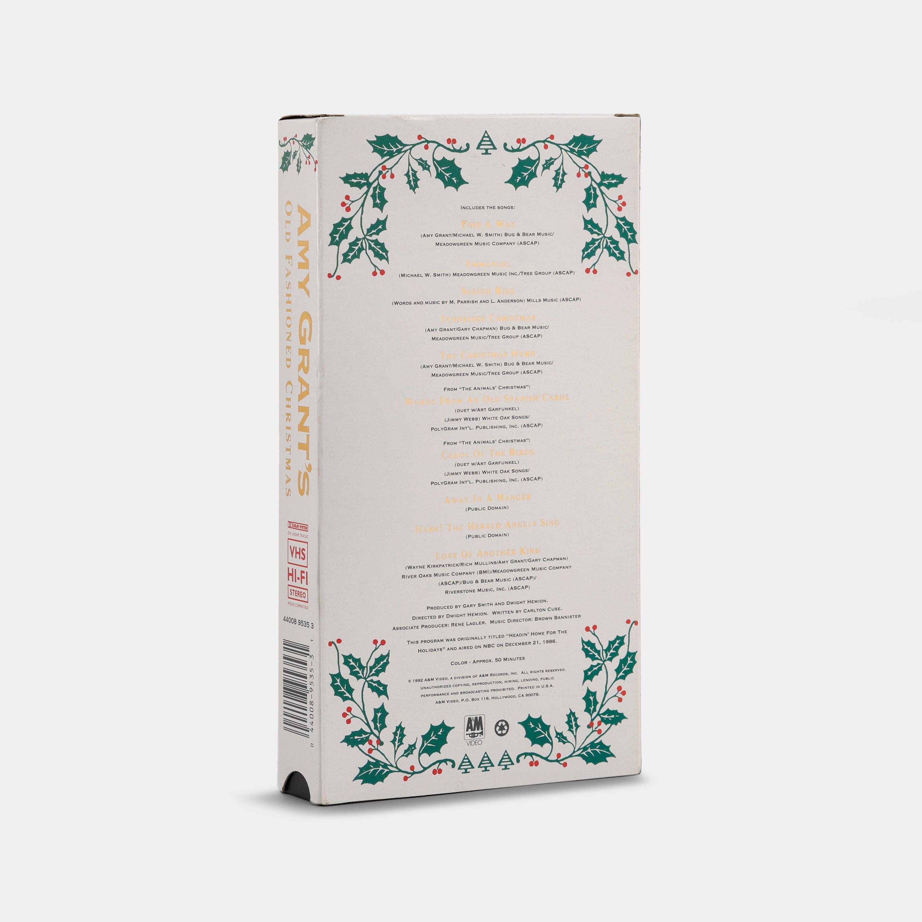Amy Grant's Old Fashioned Christmas VHS Tape