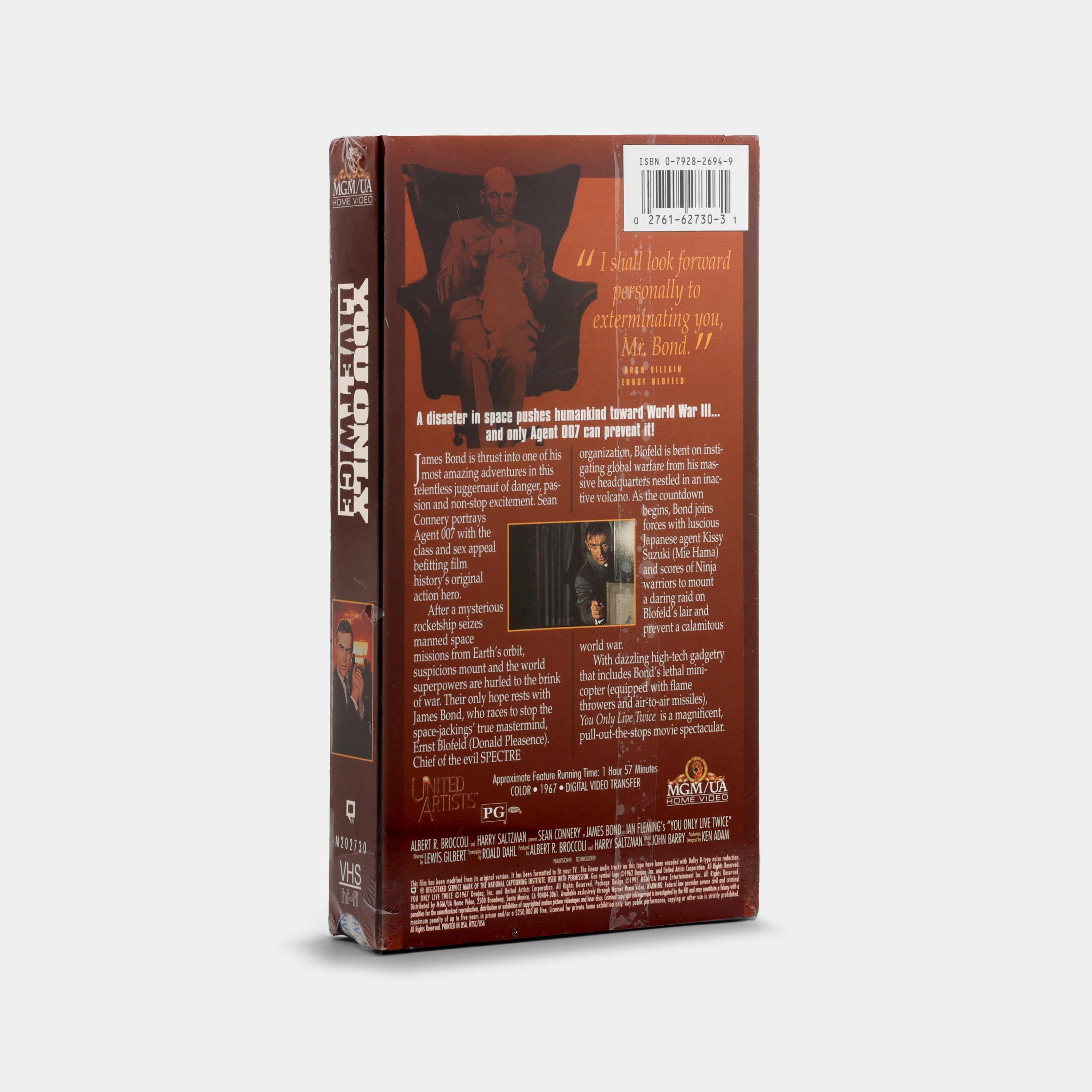 James Bond 007: You Only Live Twice (Sealed) VHS Tape