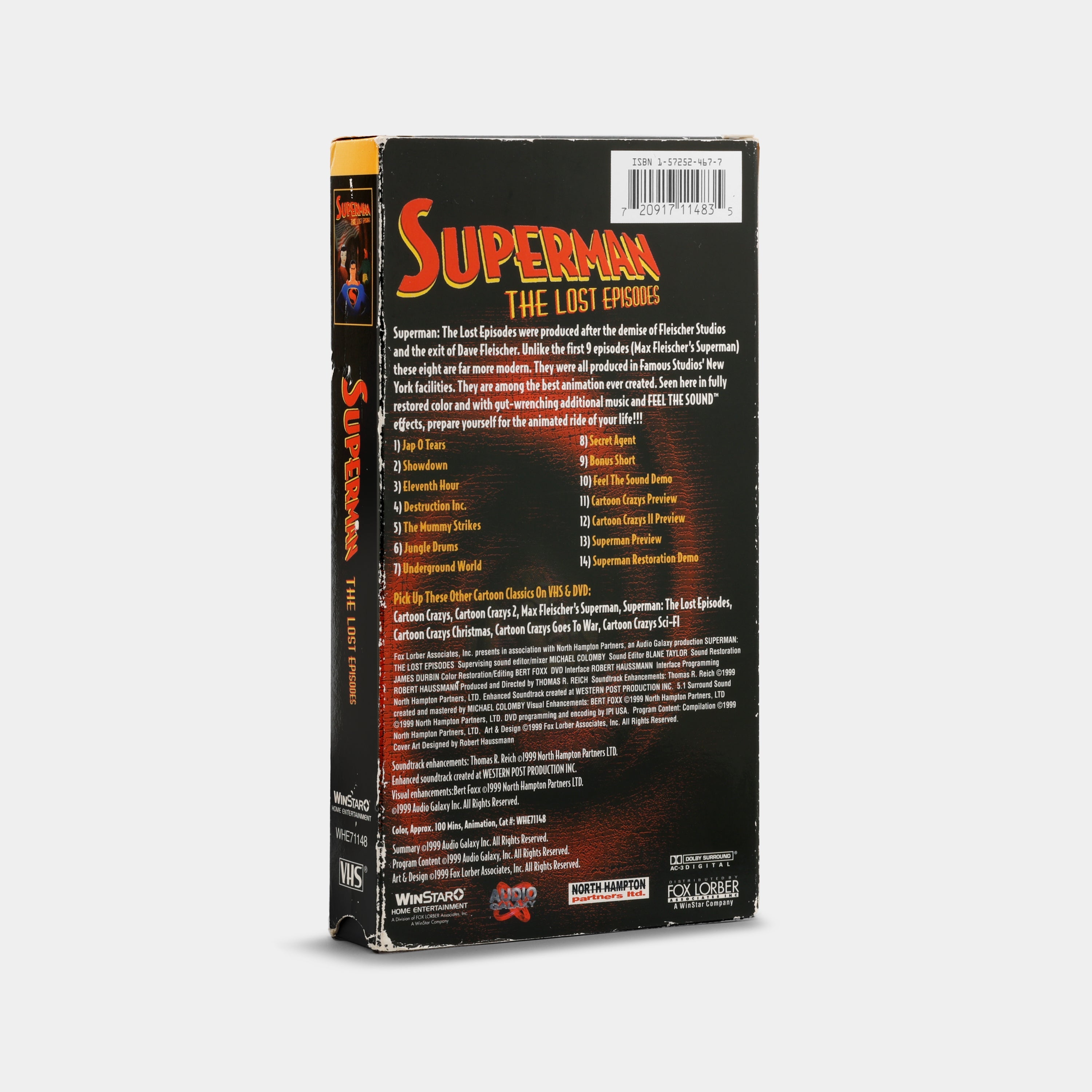 Superman: The Lost Episodes VHS Tape