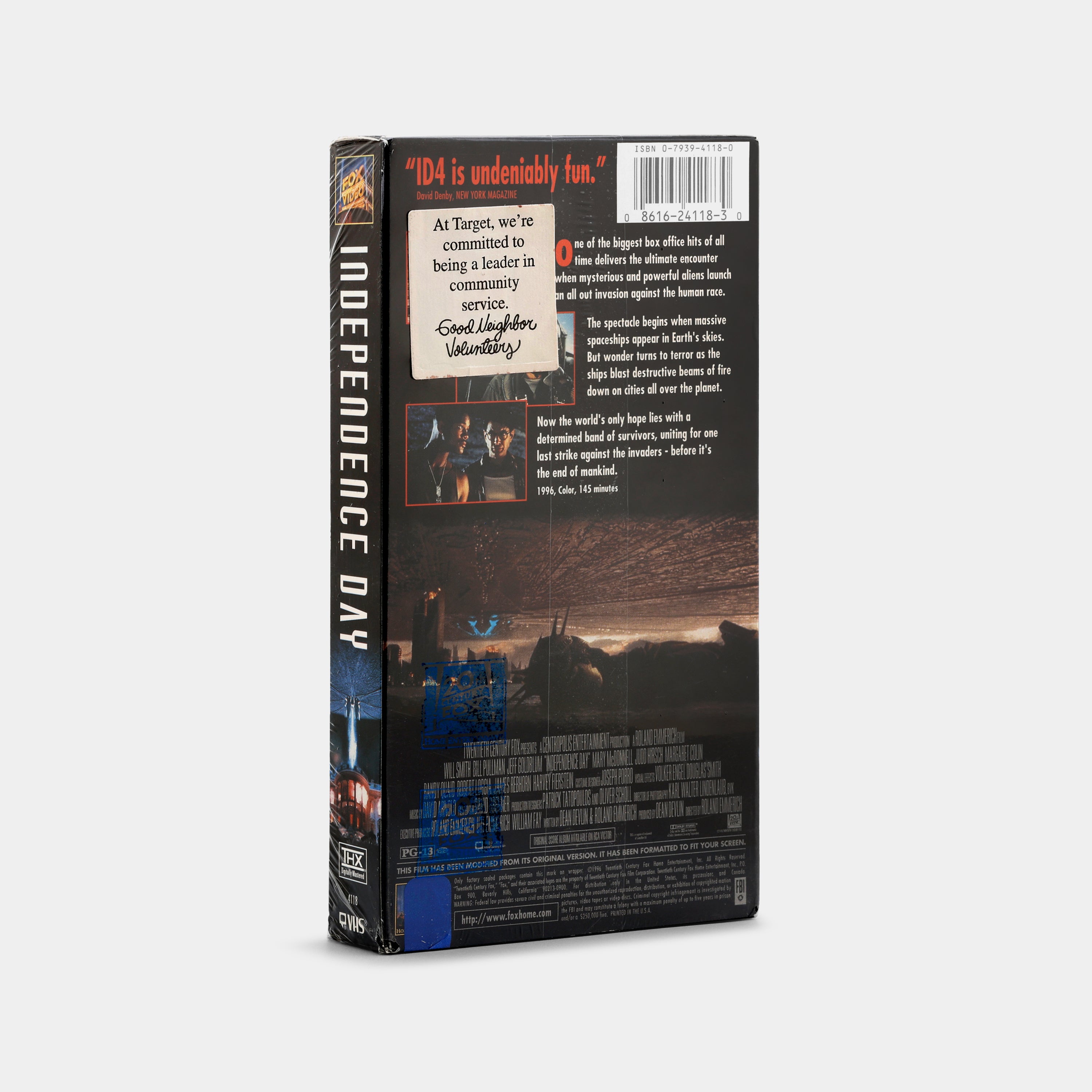 Independence Day (Sealed) VHS Tape