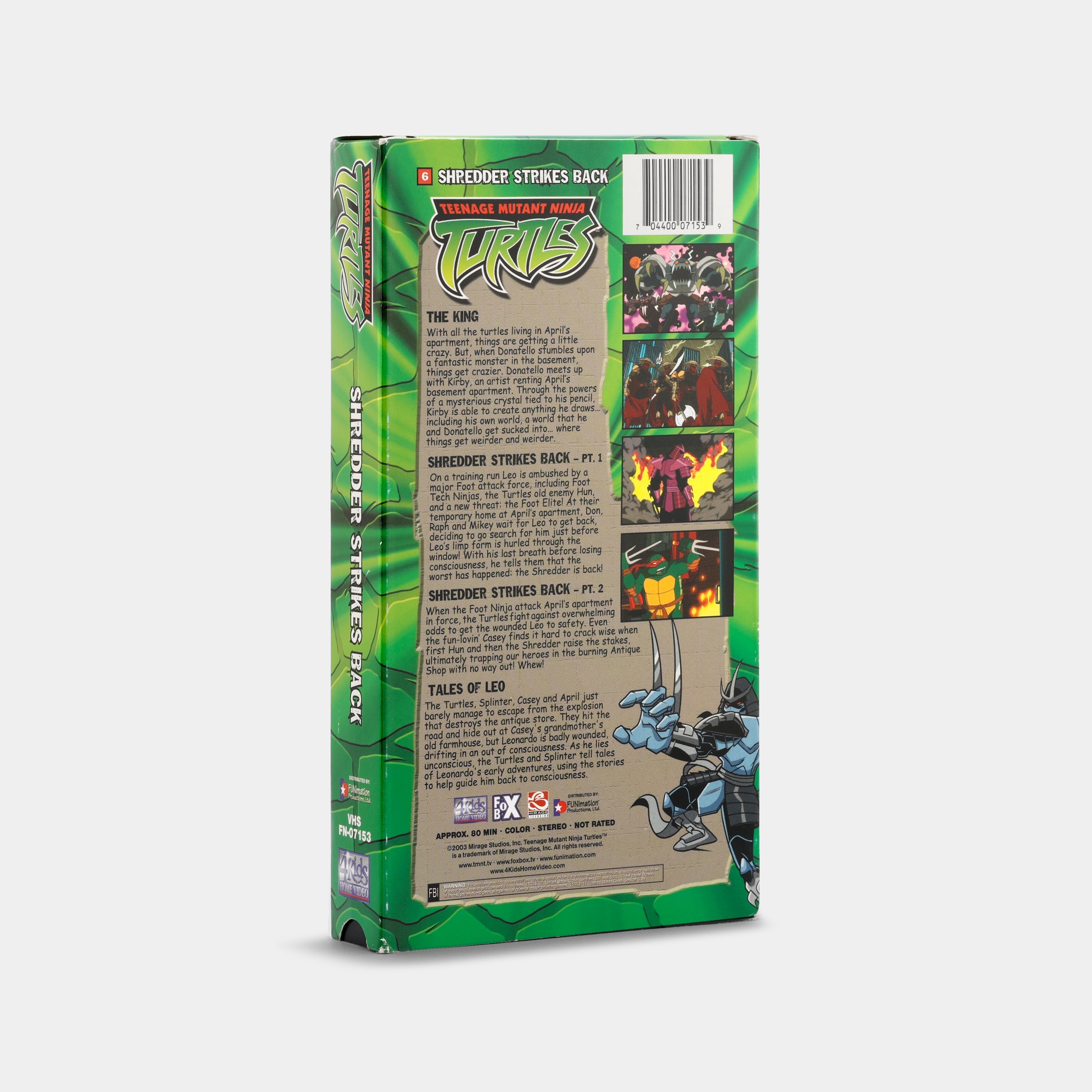 ネプチューン　ゲリマンダー　VHS Teenage Mutant Ninja Turtles - Vol. 6: Shredder Strikes Back VHS Tape