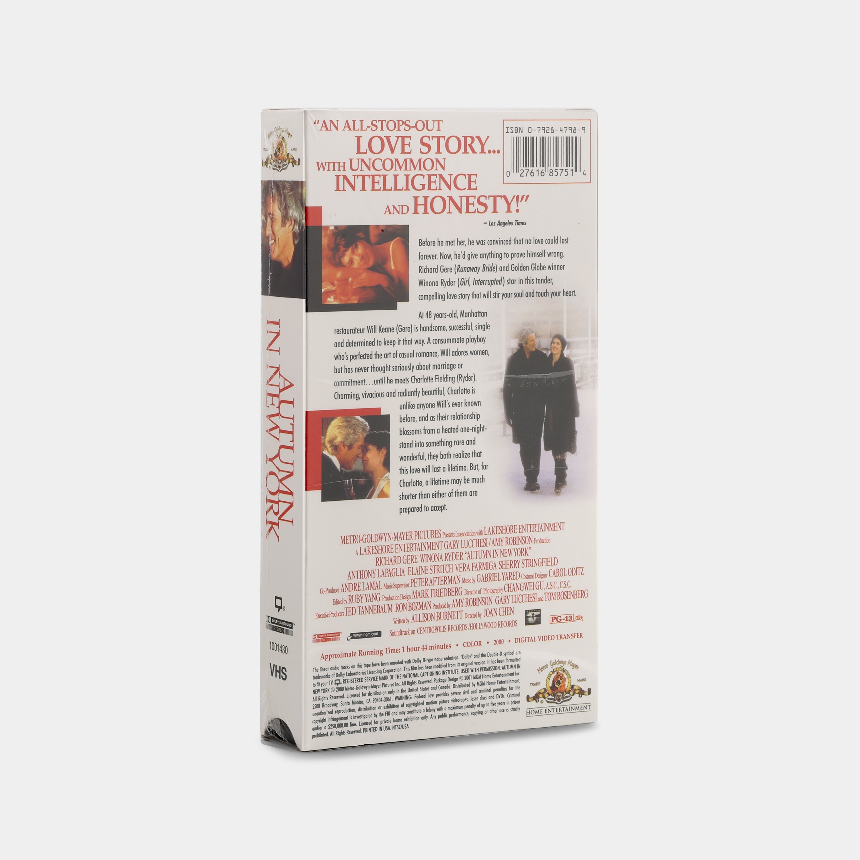 Autumn in New York (Sealed) VHS Tape