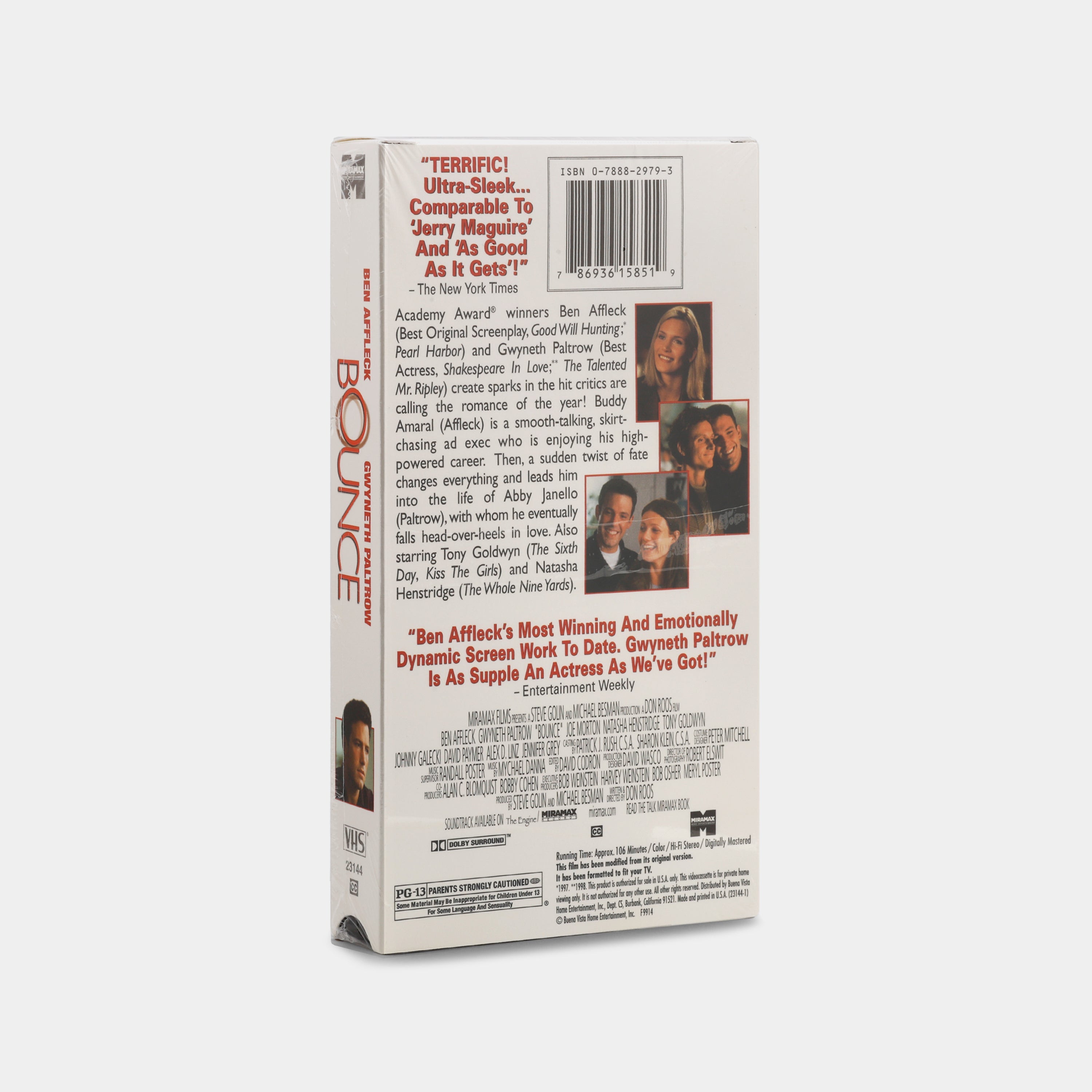 Bounce (Sealed) VHS Tape