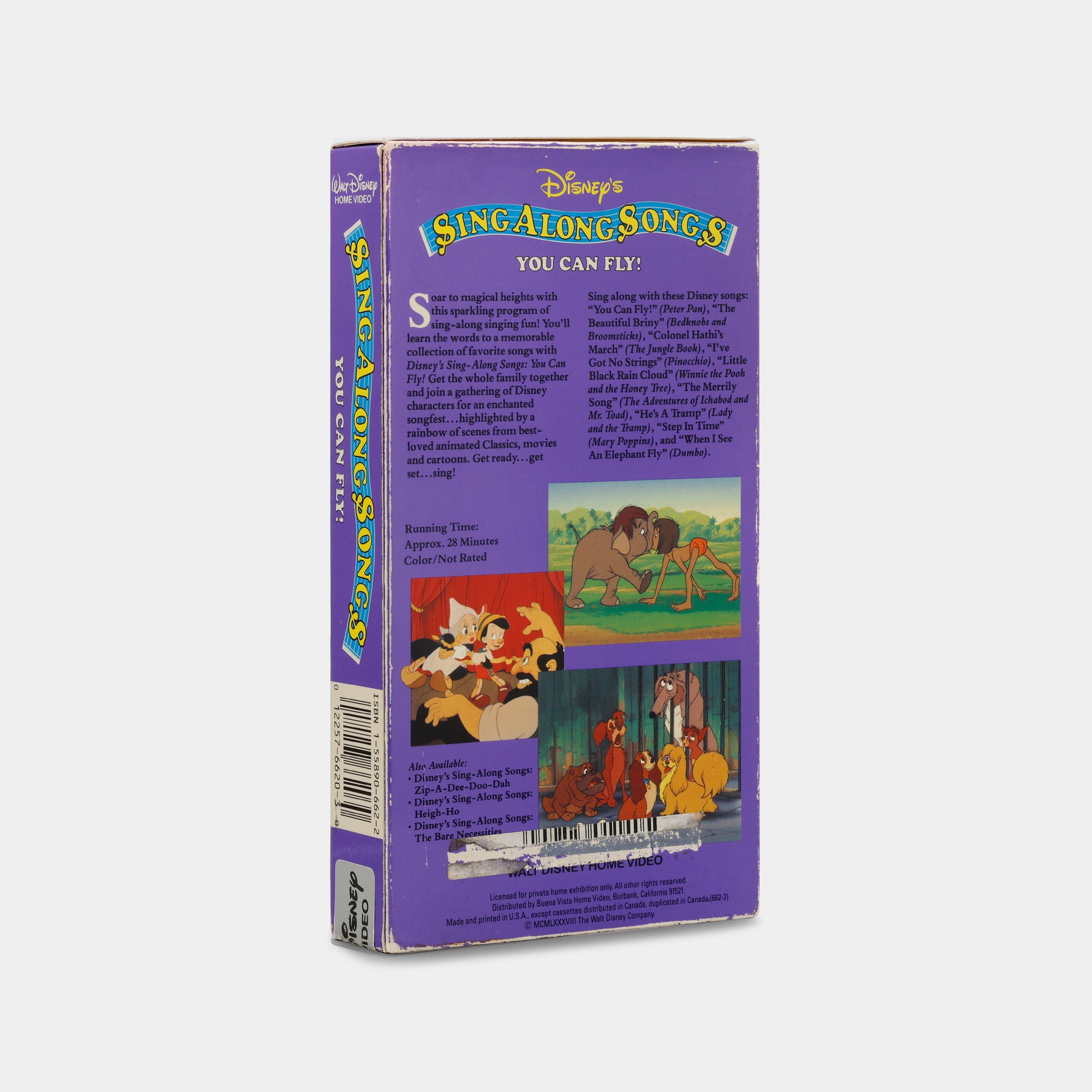 Disney Sing Along Songs: You Can Fly! VHS Tape