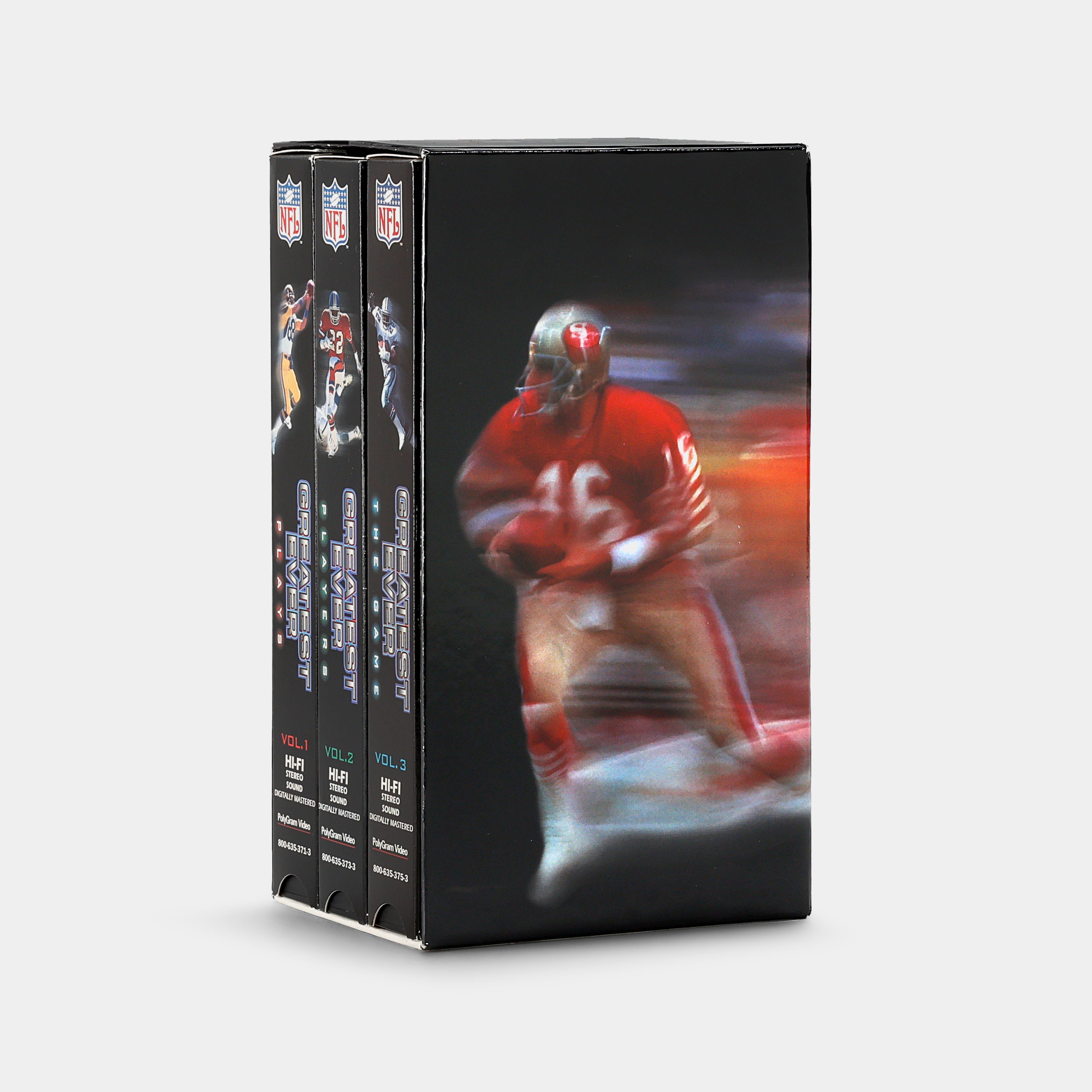 NFL's Greatest Ever Series Box Set Vols. 1-3 VHS Tape Set
