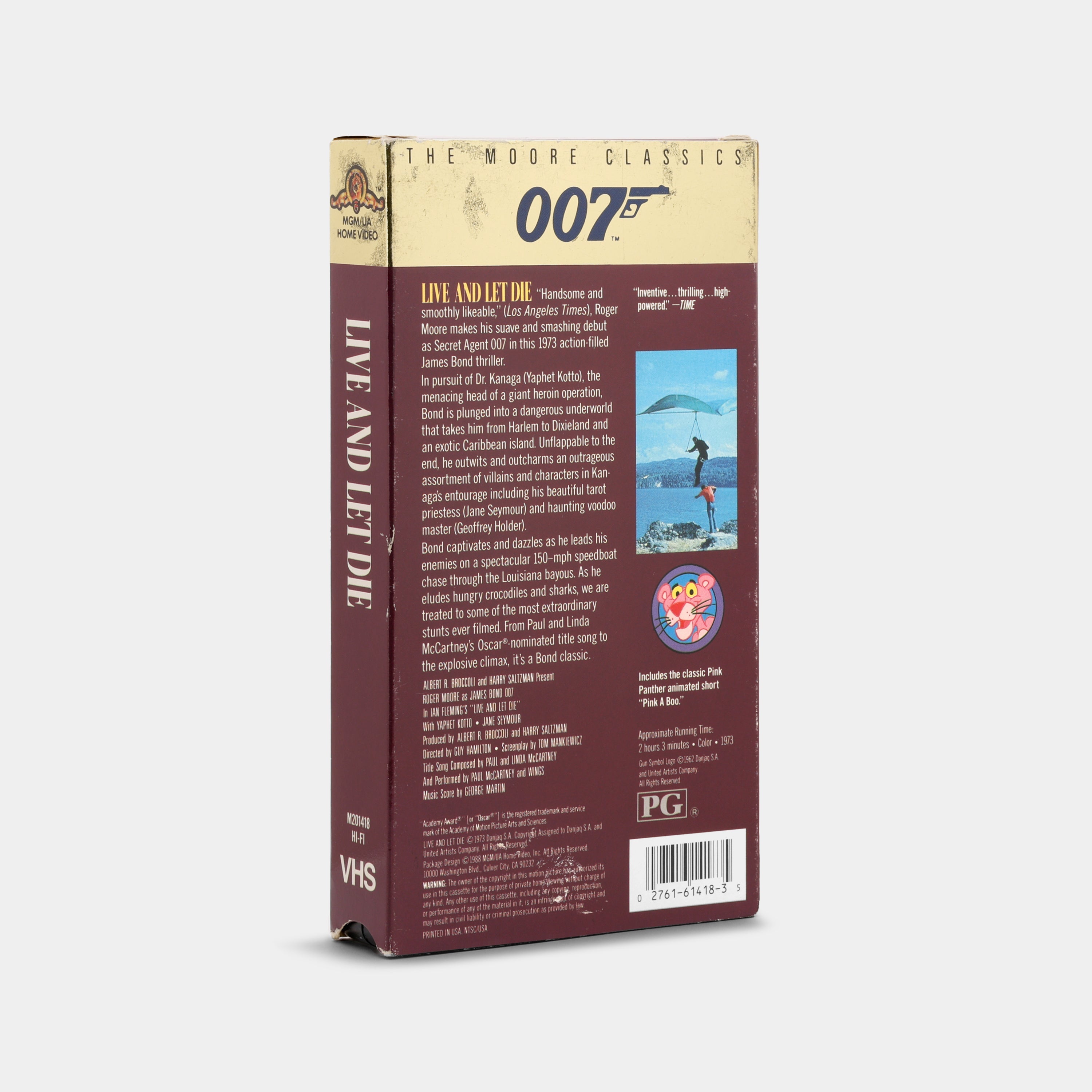 James Bond 007: Live and Let Die VHS Tape