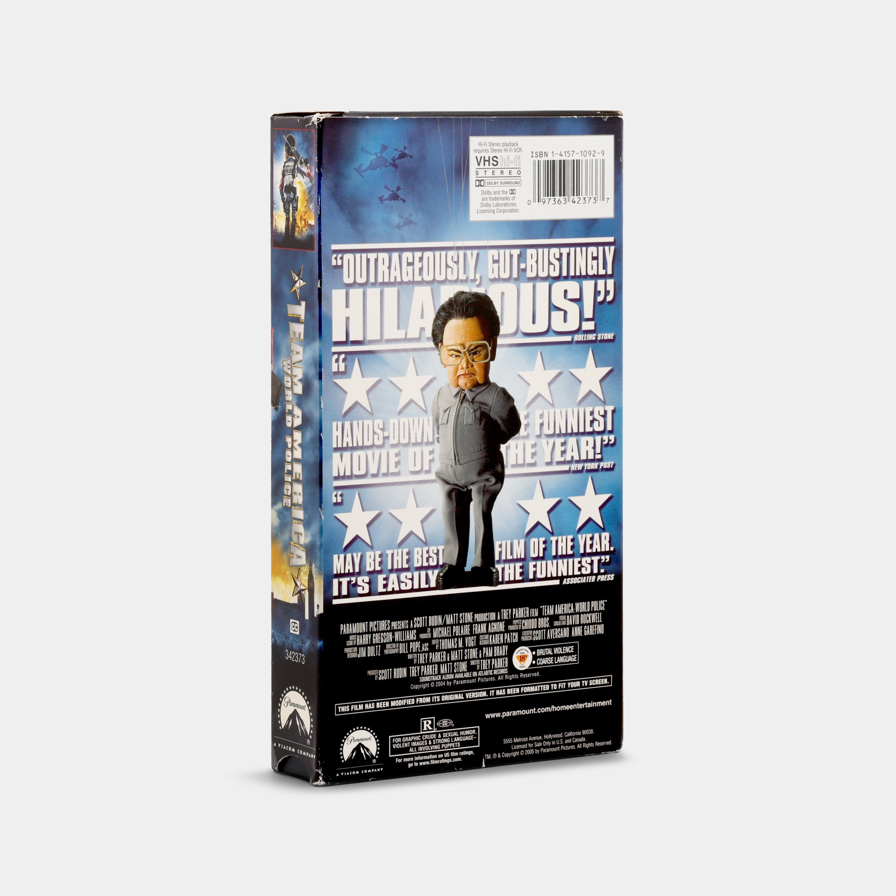 Team America: World Police VHS Tape