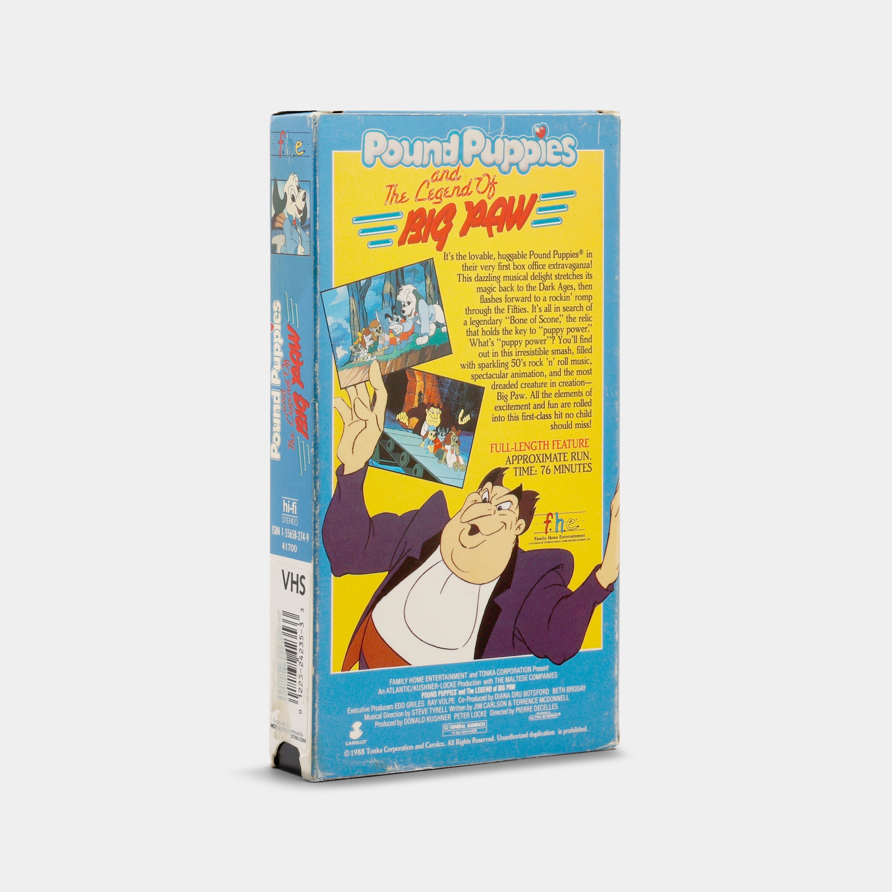 Pound Puppies and the Legend of Big Paw VHS Tape