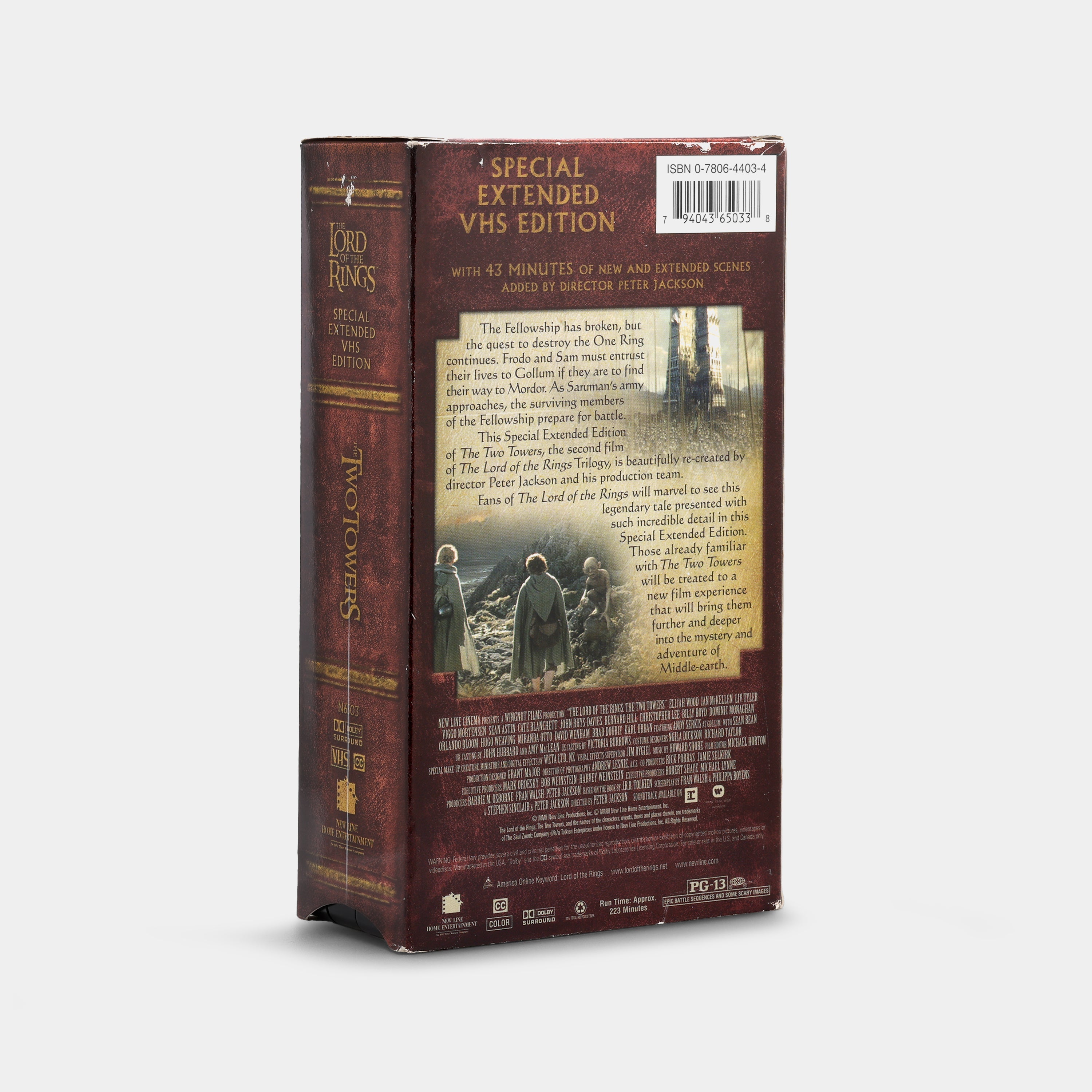 The Lord of the Rings: The Two Towers (Special Extended Edition, Widescreen) 2-Tape VHS Tape
