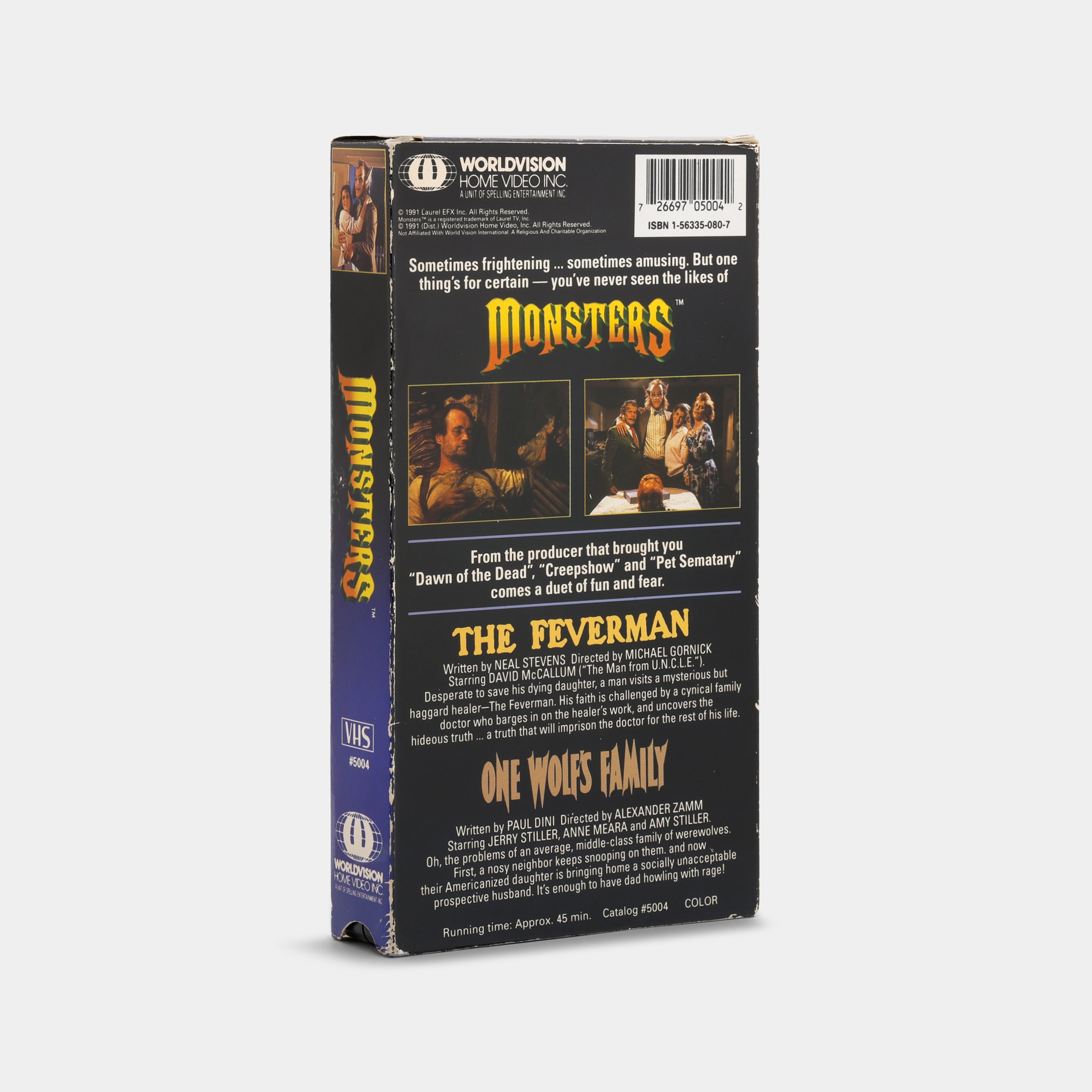 Monsters: The Feverman / One Wolf's Family VHS Tape