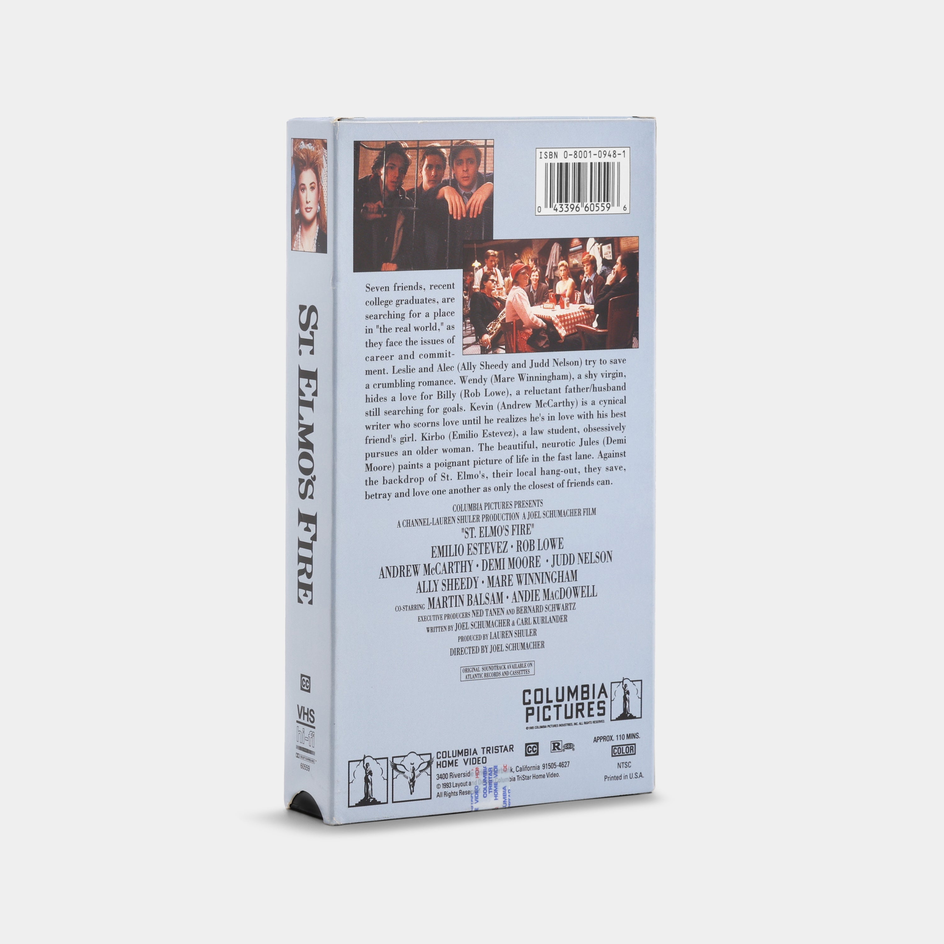 St. Elmo's Fire VHS Tape