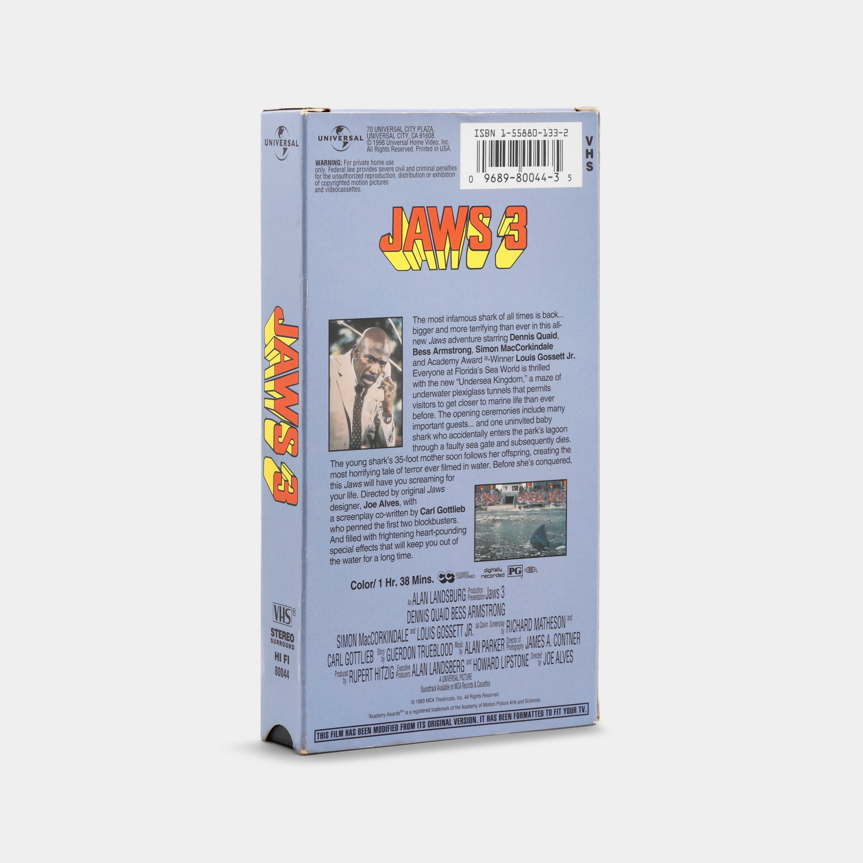 Jaws 3 VHS Tape