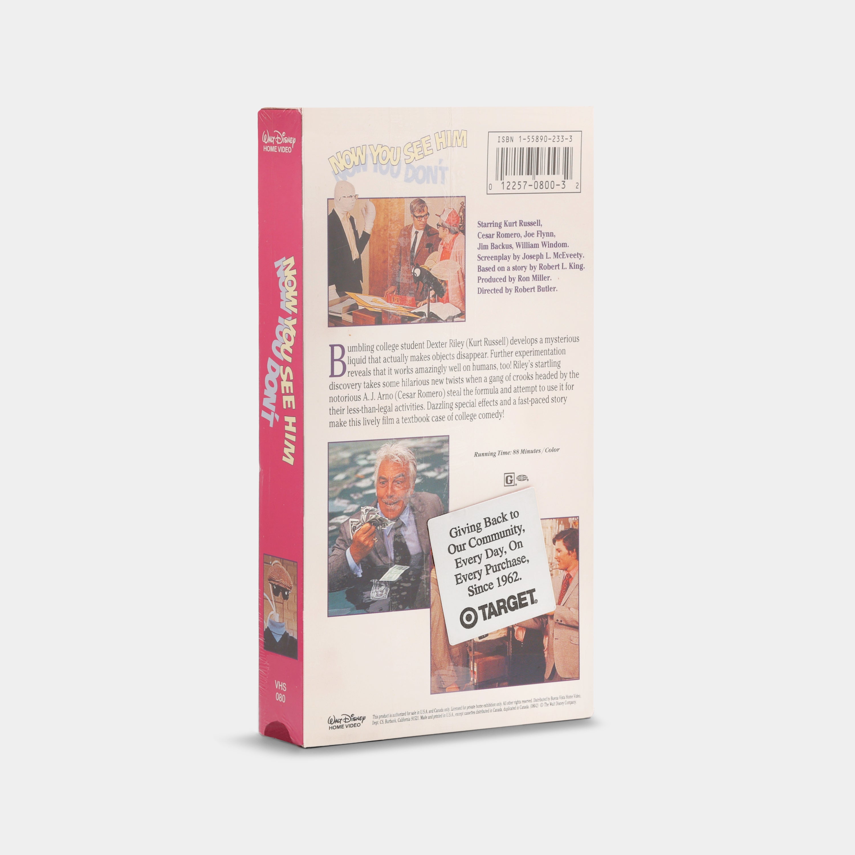 Now You See Him, Now You Don't (Sealed) VHS Tape
