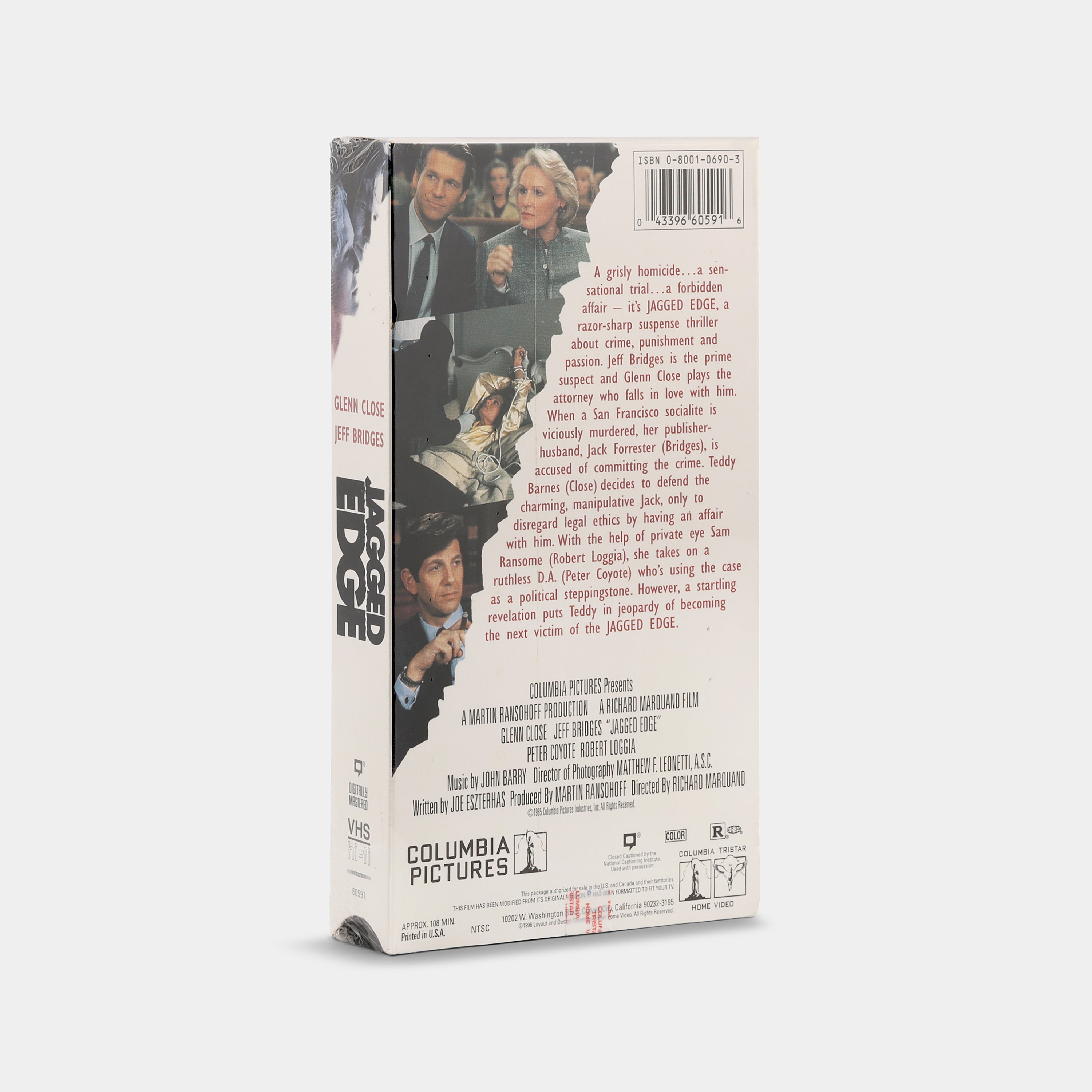 Jagged Edge (Sealed) VHS Tape – Retrospekt