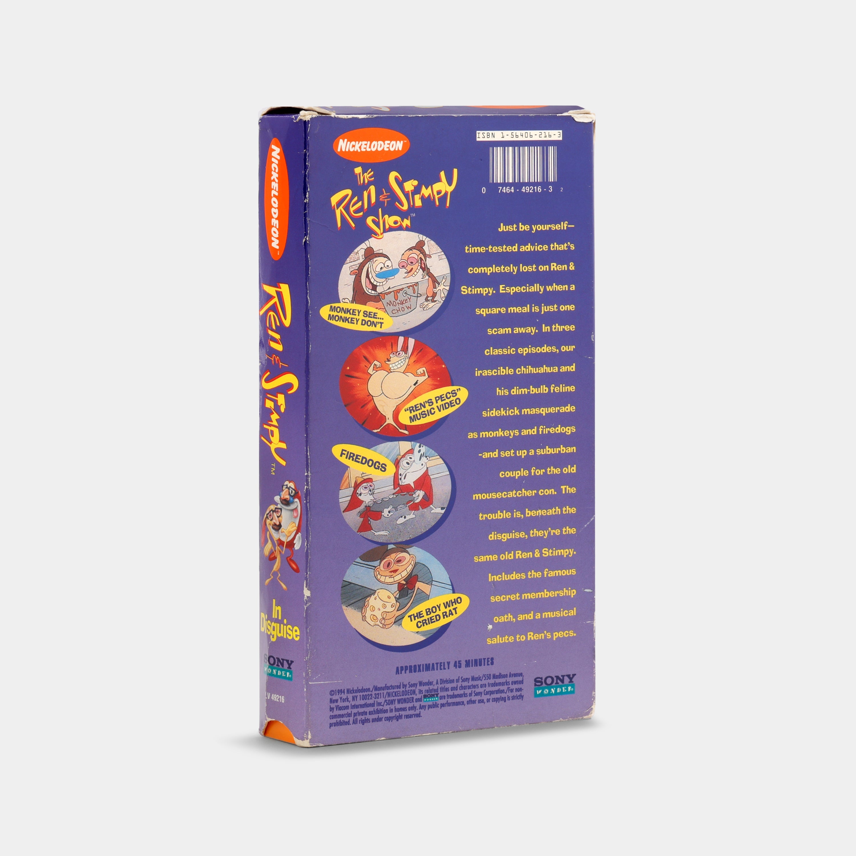 Ren & Stimpy: In Disguise VHS Tape
