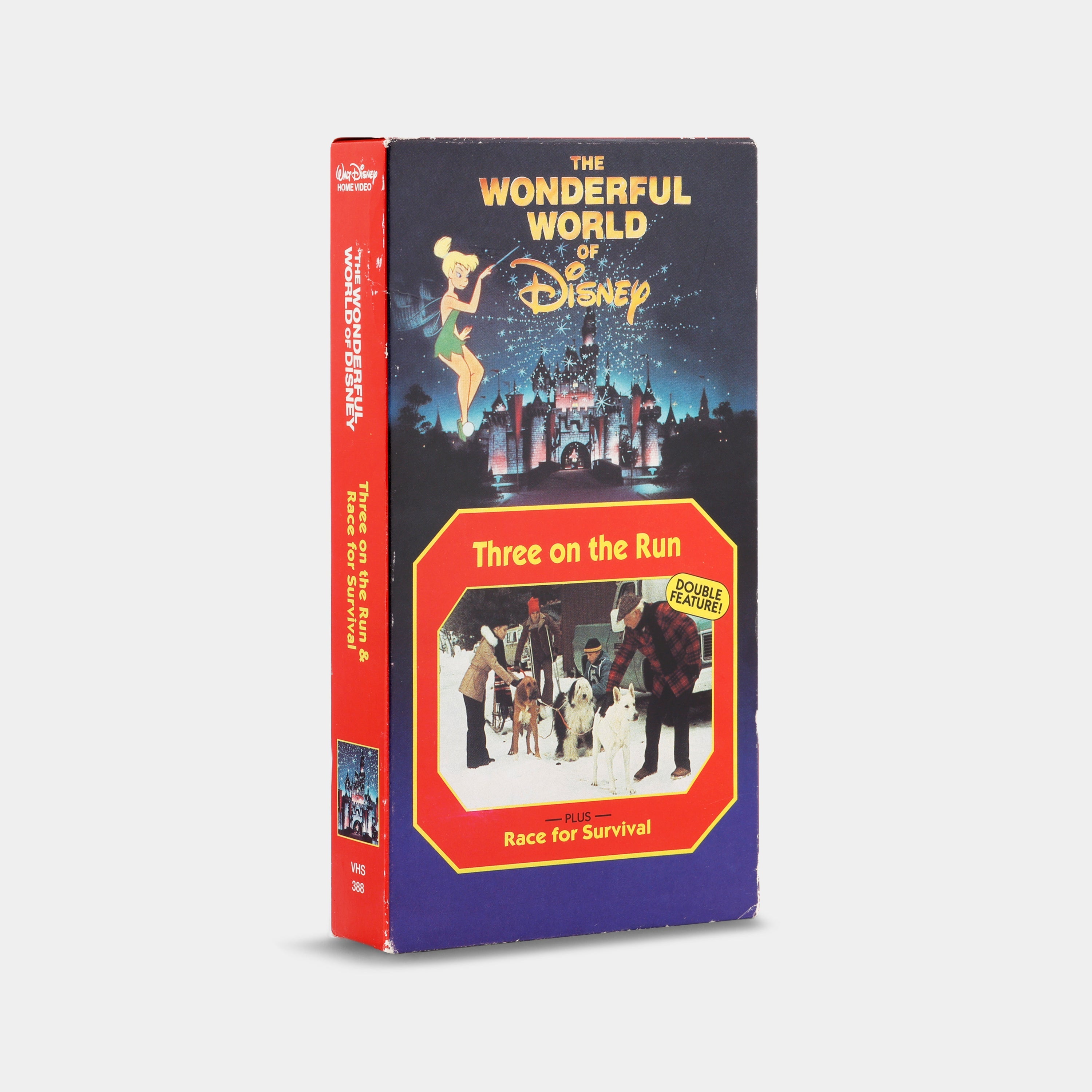 The Wonderful World of Disney: Three on the Run & Race for Survival VHS Tape