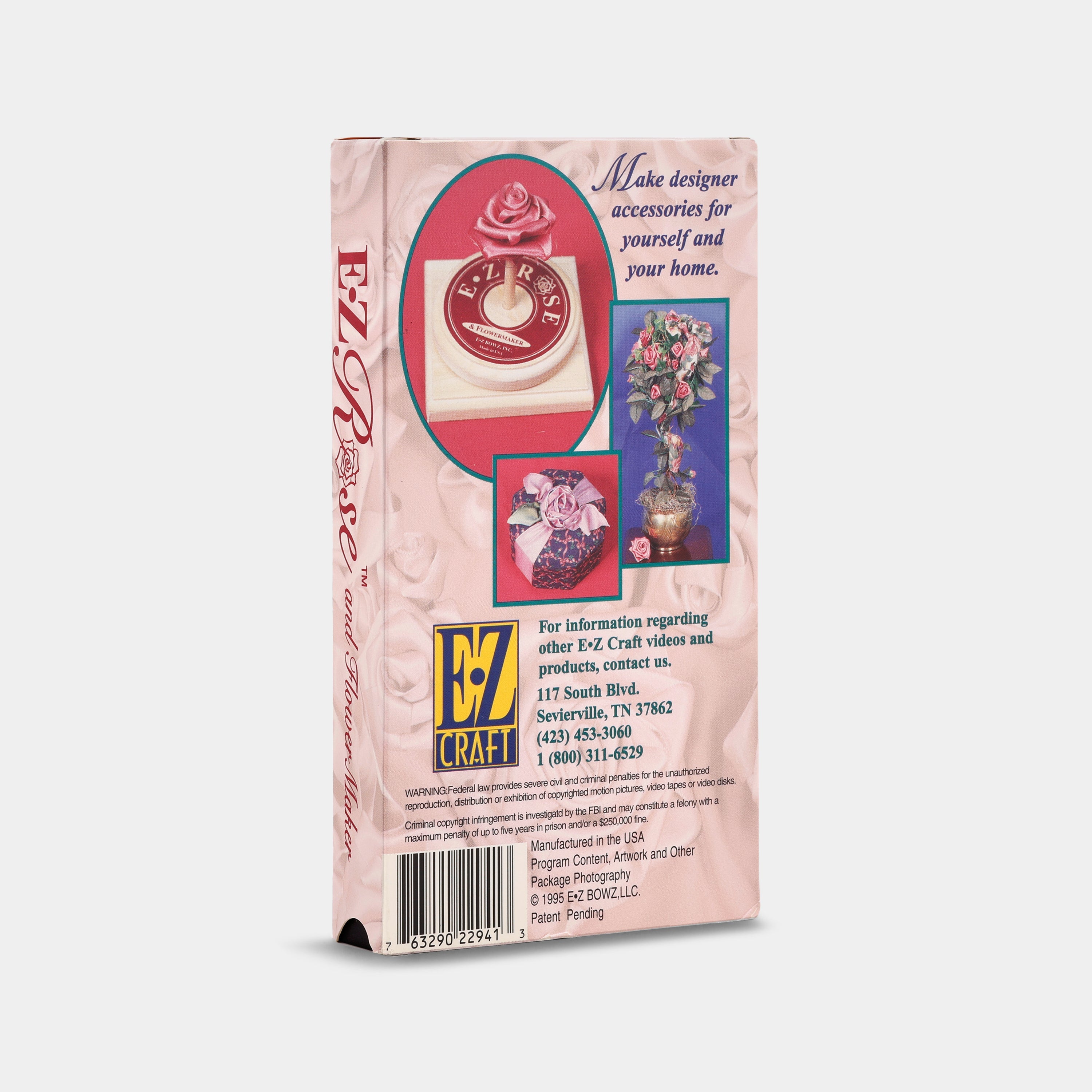 E-Z Rose and Flower Maker VHS Tape