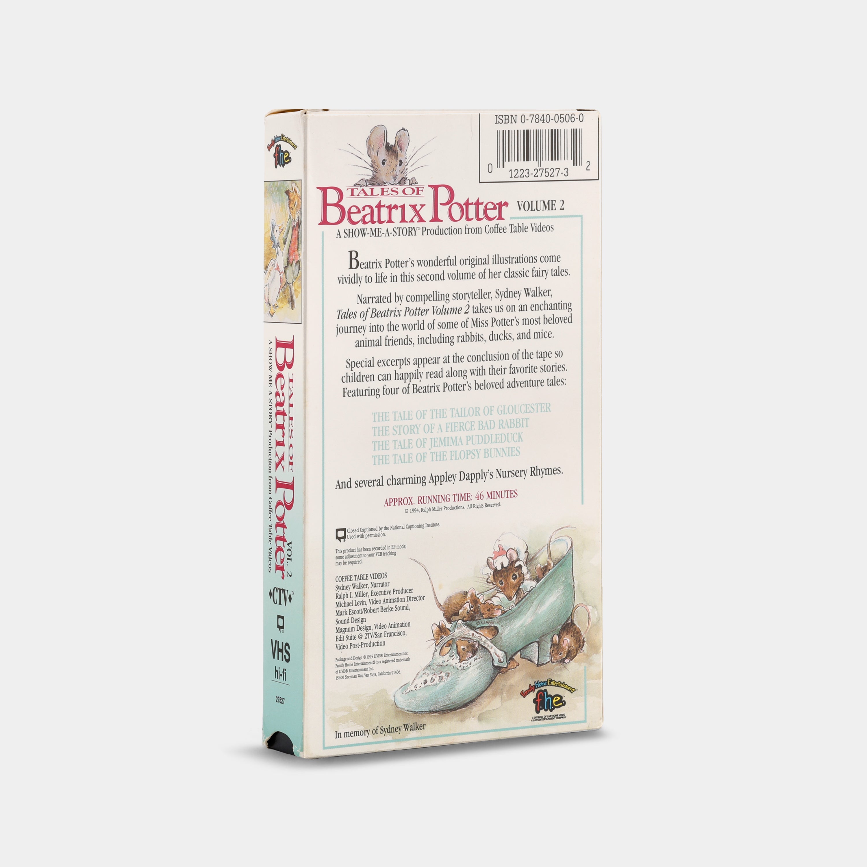 Tales of Beatrix Potter Volume 2 VHS Tape