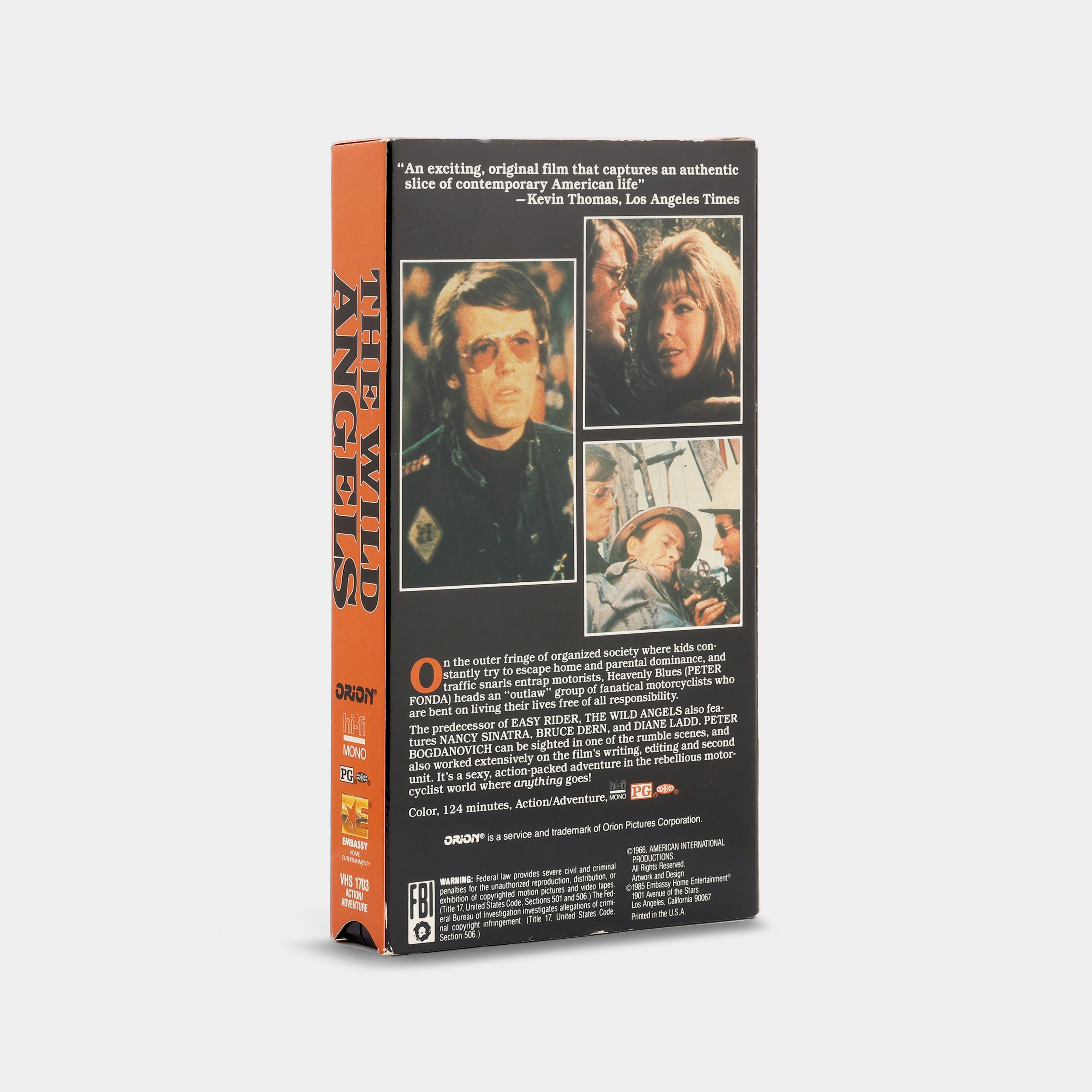 The Wild Angels VHS Tape