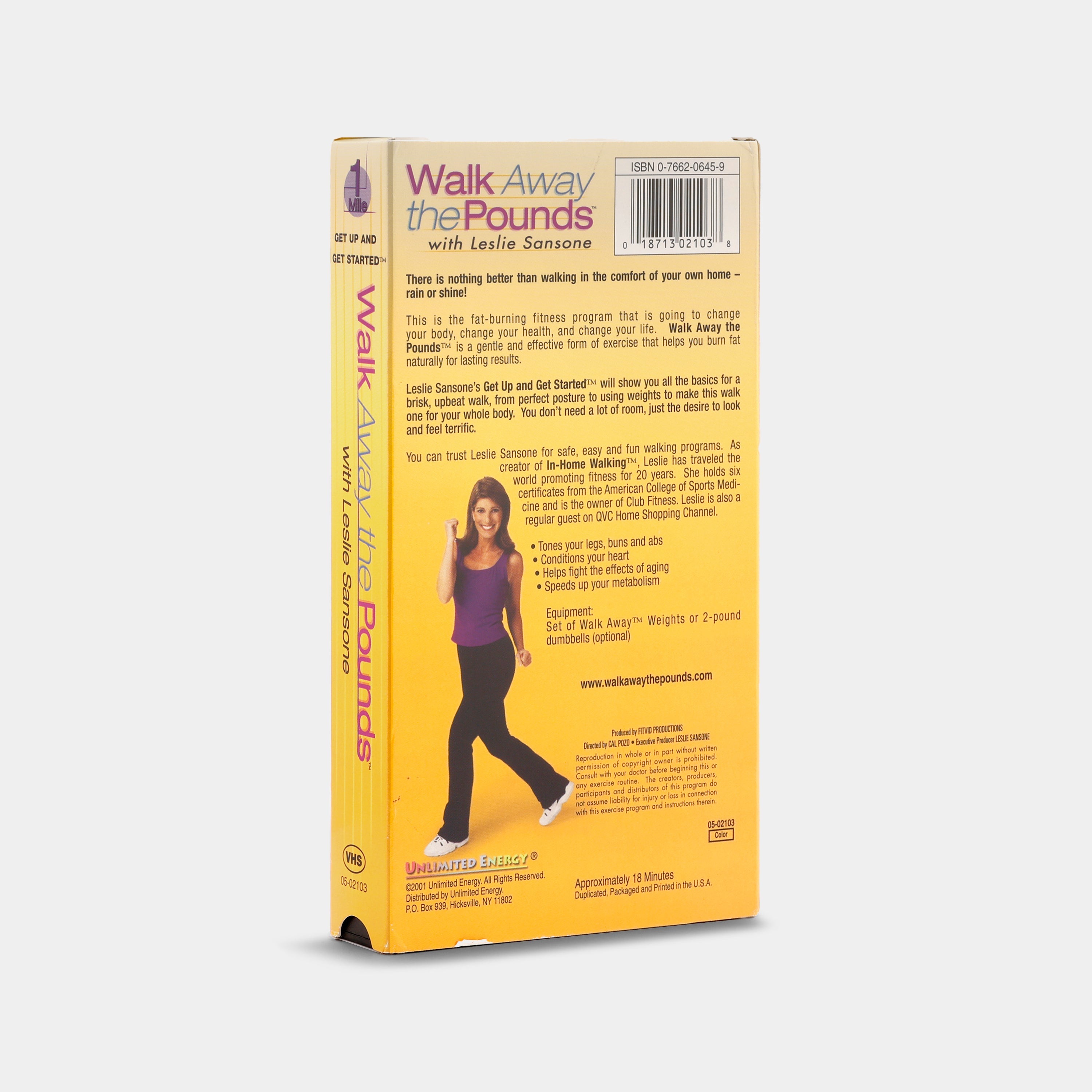 Walk Away the Pounds with Leslie Sansone: Get Up and Get Started VHS Tape